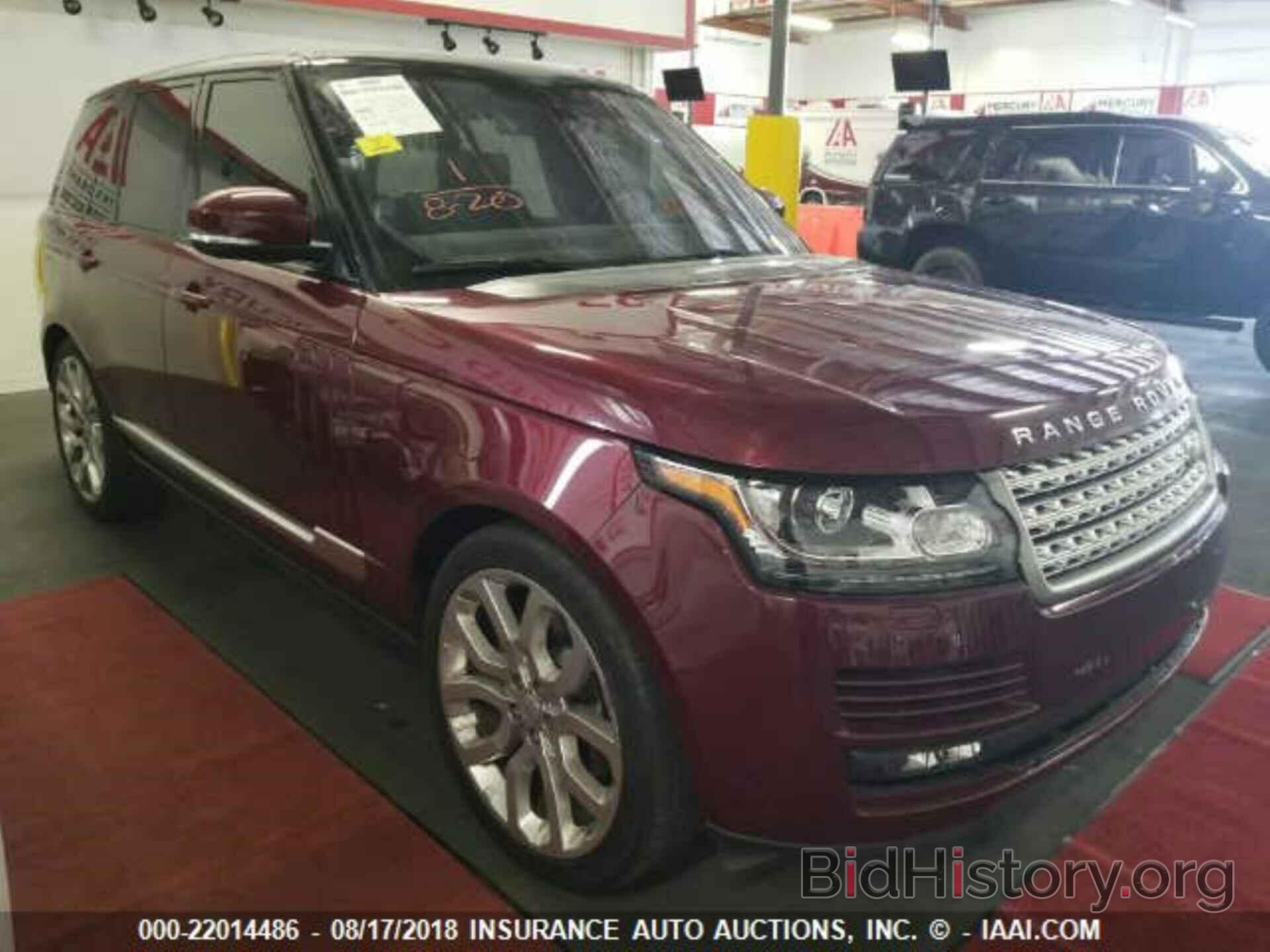 Photo SALGS2KF3GA303440 - Land rover Range rover 2016