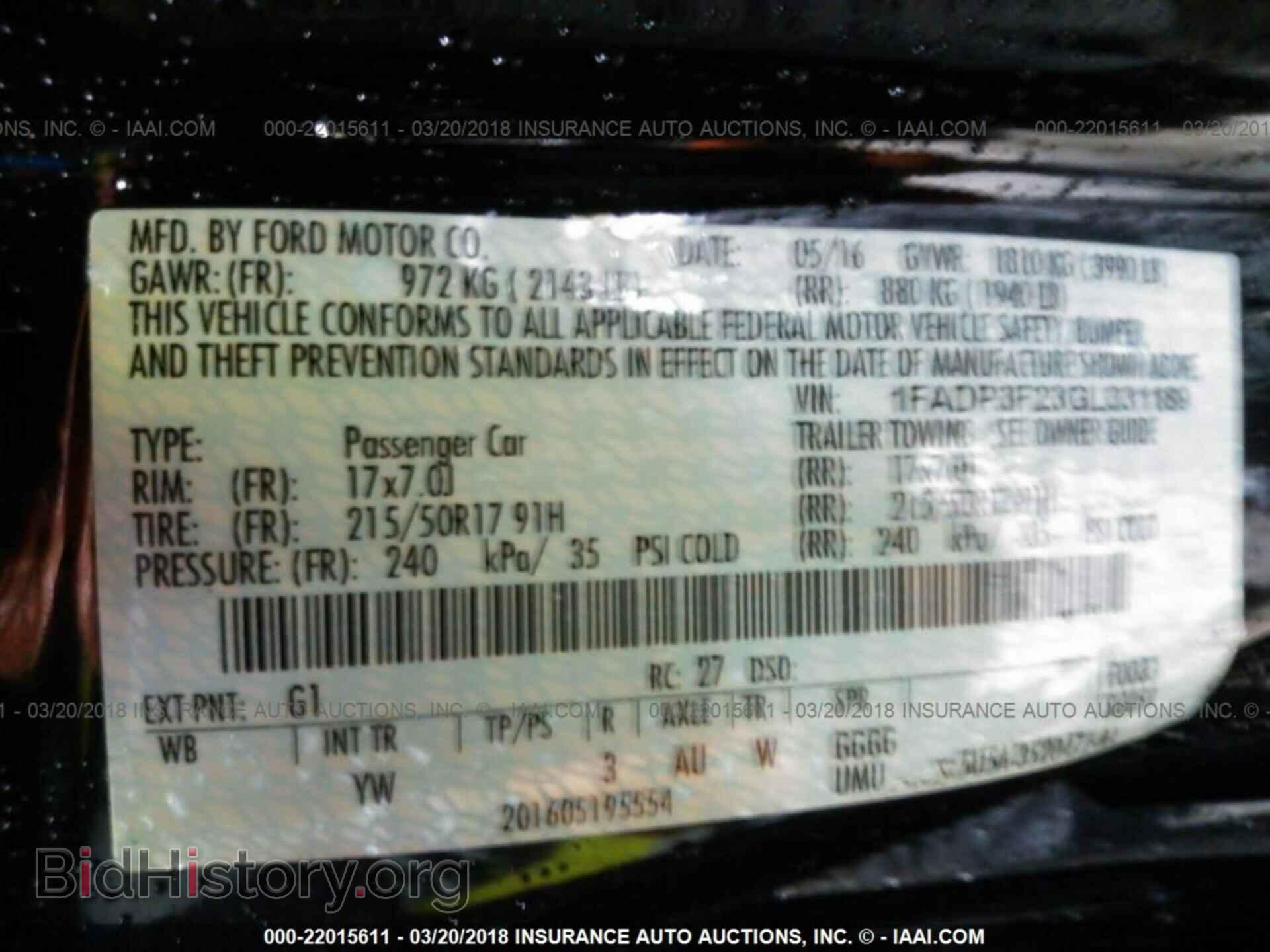 2016 Ford Focus - VIN: 1FADP3F23GL331189 - Фото 9