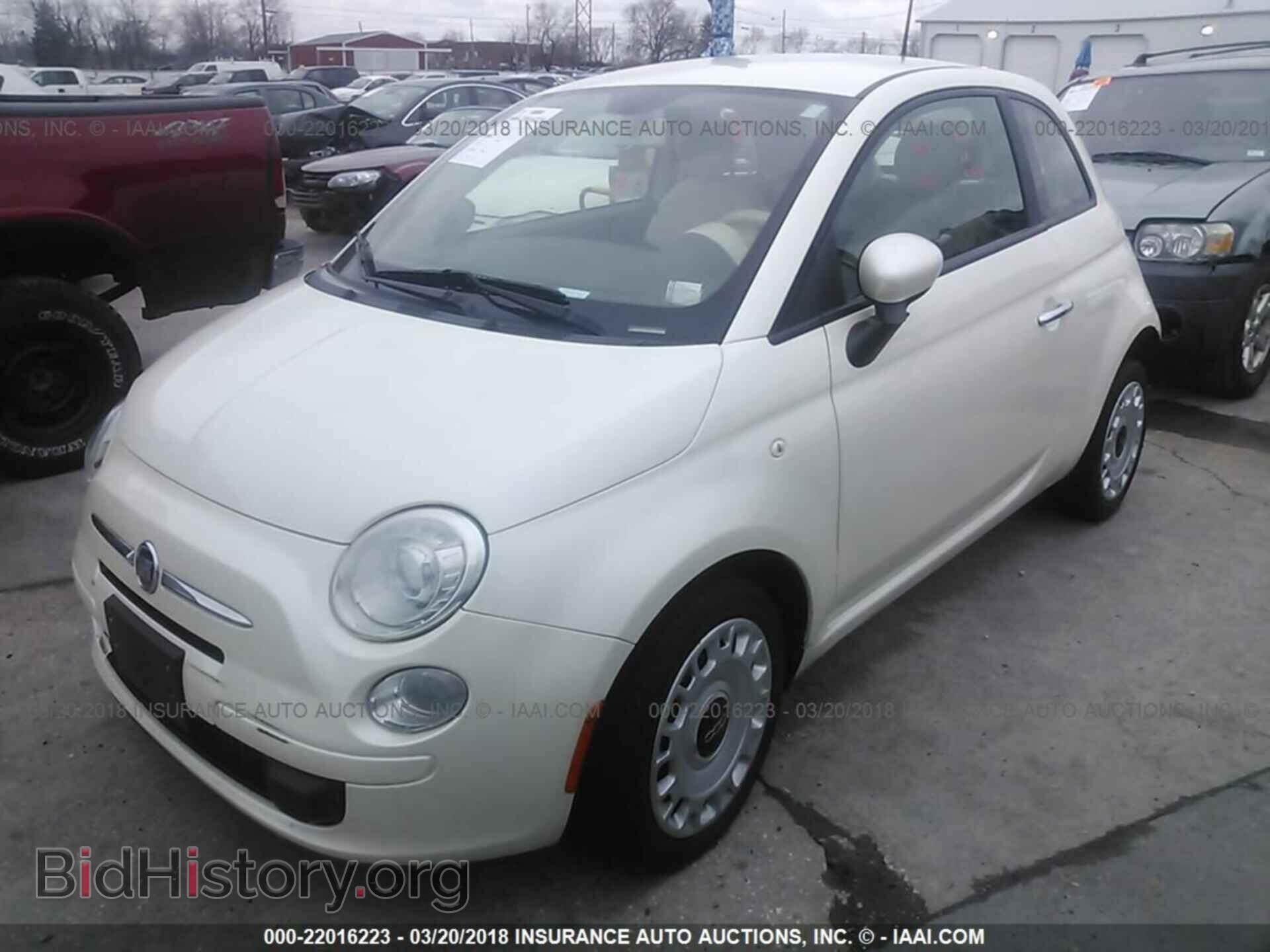 2012 Fiat 500 - VIN: 3C3CFFAR1CT211814 - Фото 2