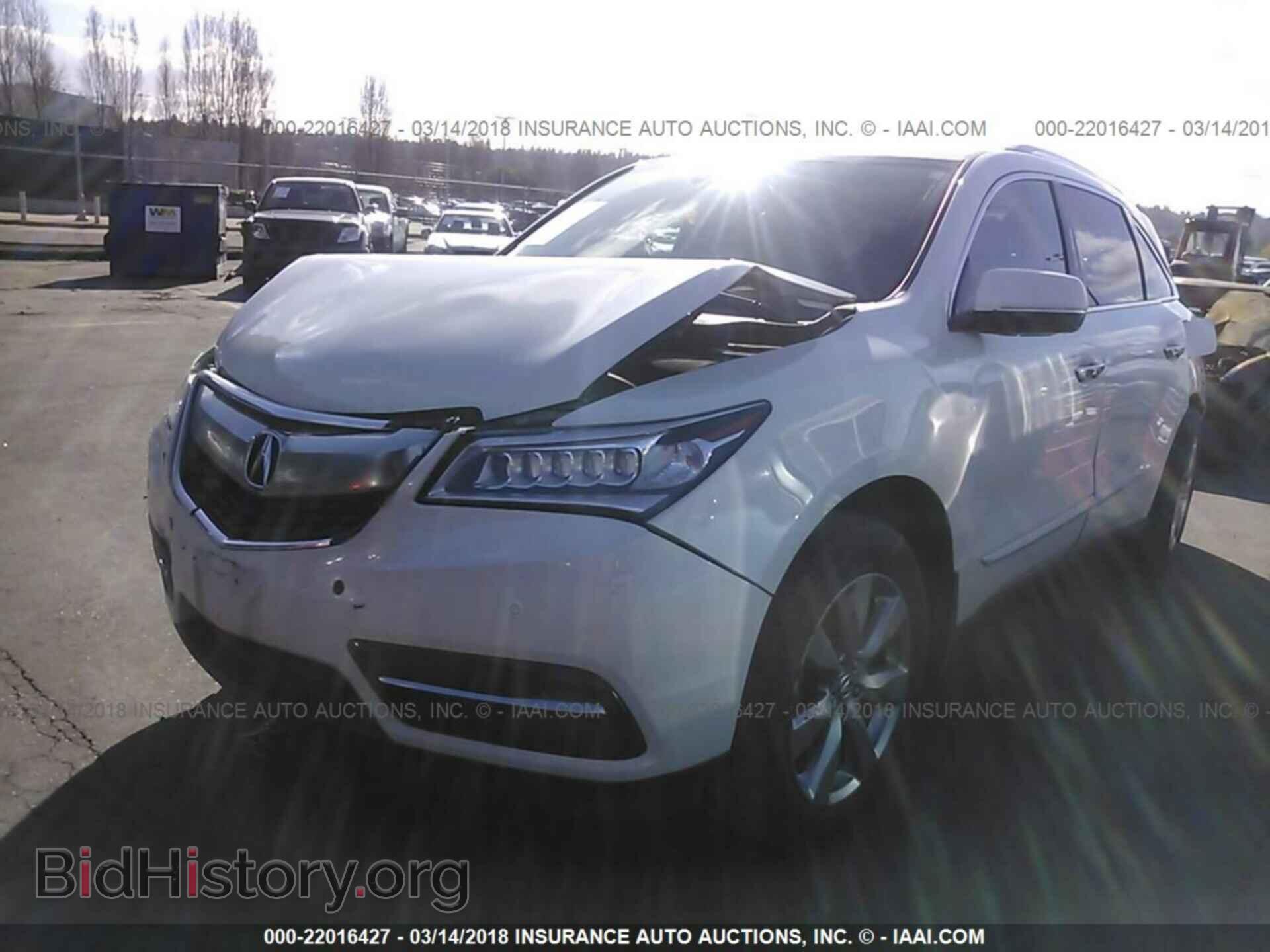 2016 Acura Mdx - VIN: 5FRYD4H99GB041626 - Фото 2