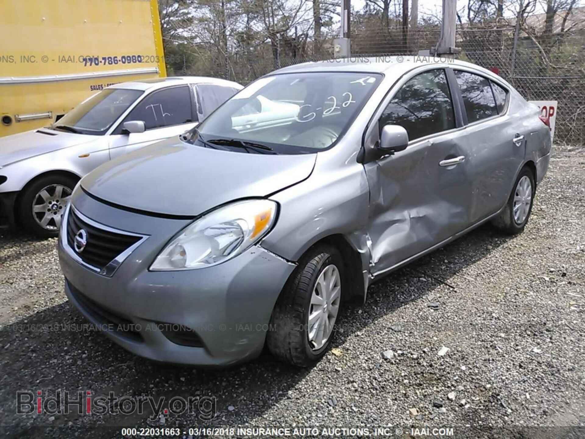 2012 Nissan Versa - VIN: 3N1CN7AP4CL896817 - Фото 2