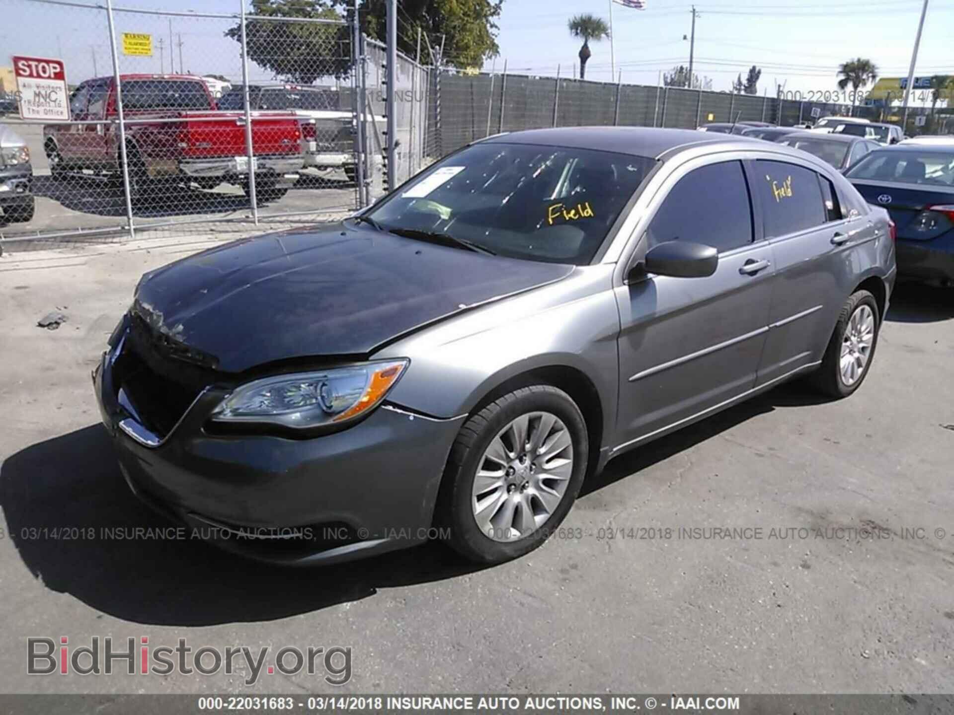 2012 Chrysler 200 - VIN: 1C3CCBAB9CN191817 - Фото 2