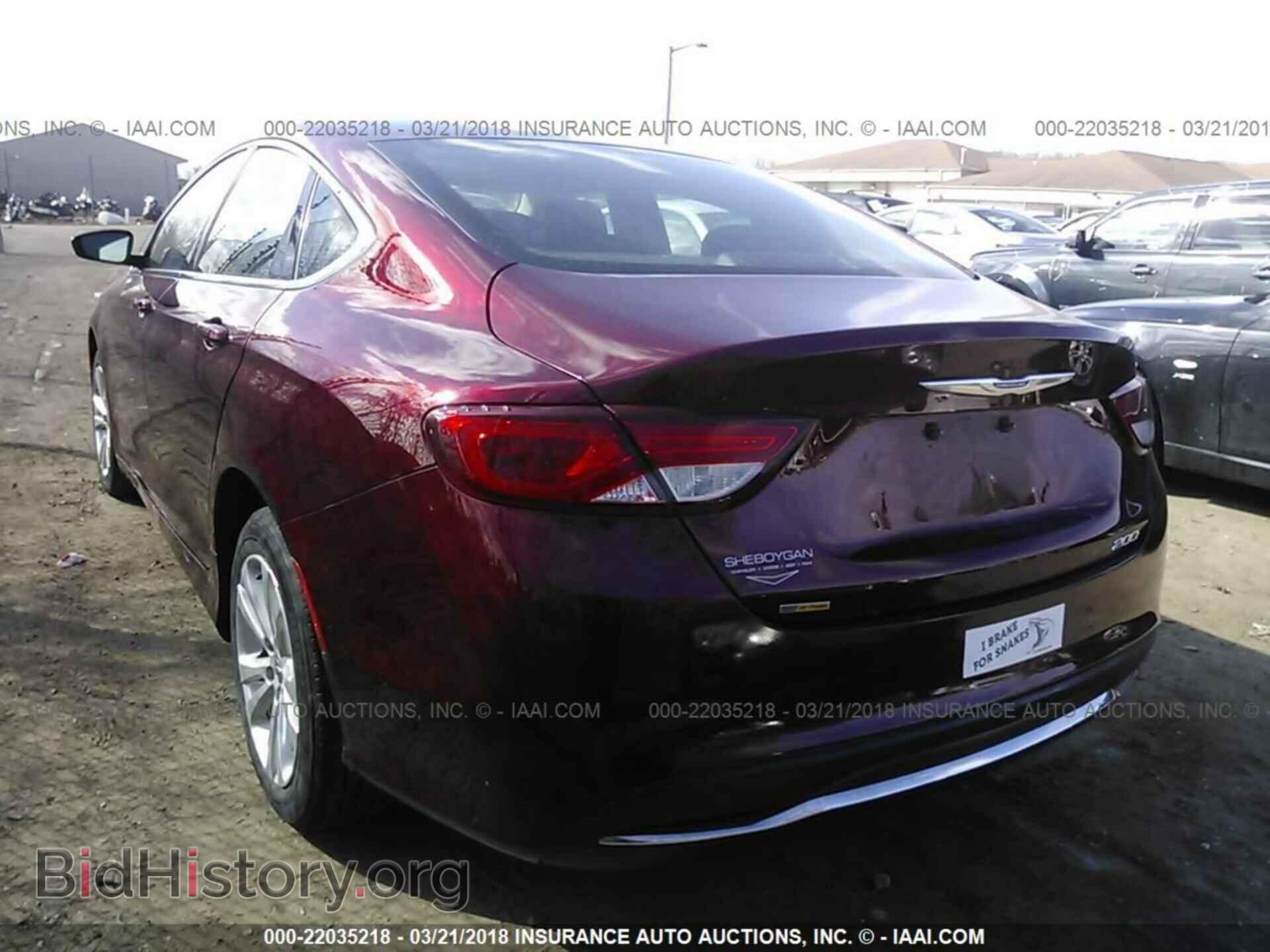 2015 Chrysler 200 - VIN: 1C3CCCAB1FN714287 - Фото 3