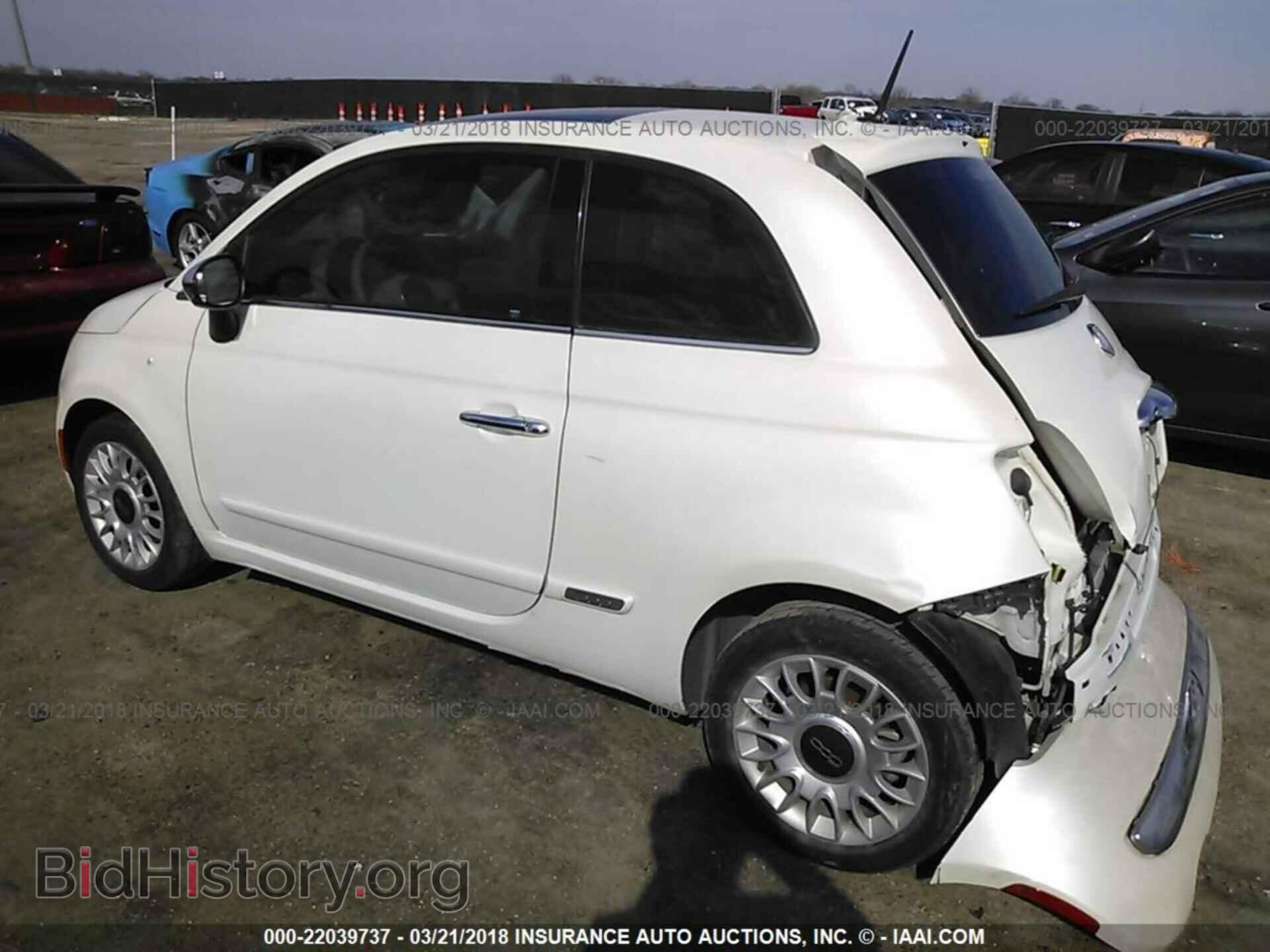 2012 Fiat 500 - VIN: 3C3CFFCR7CT118549 - Фото 3