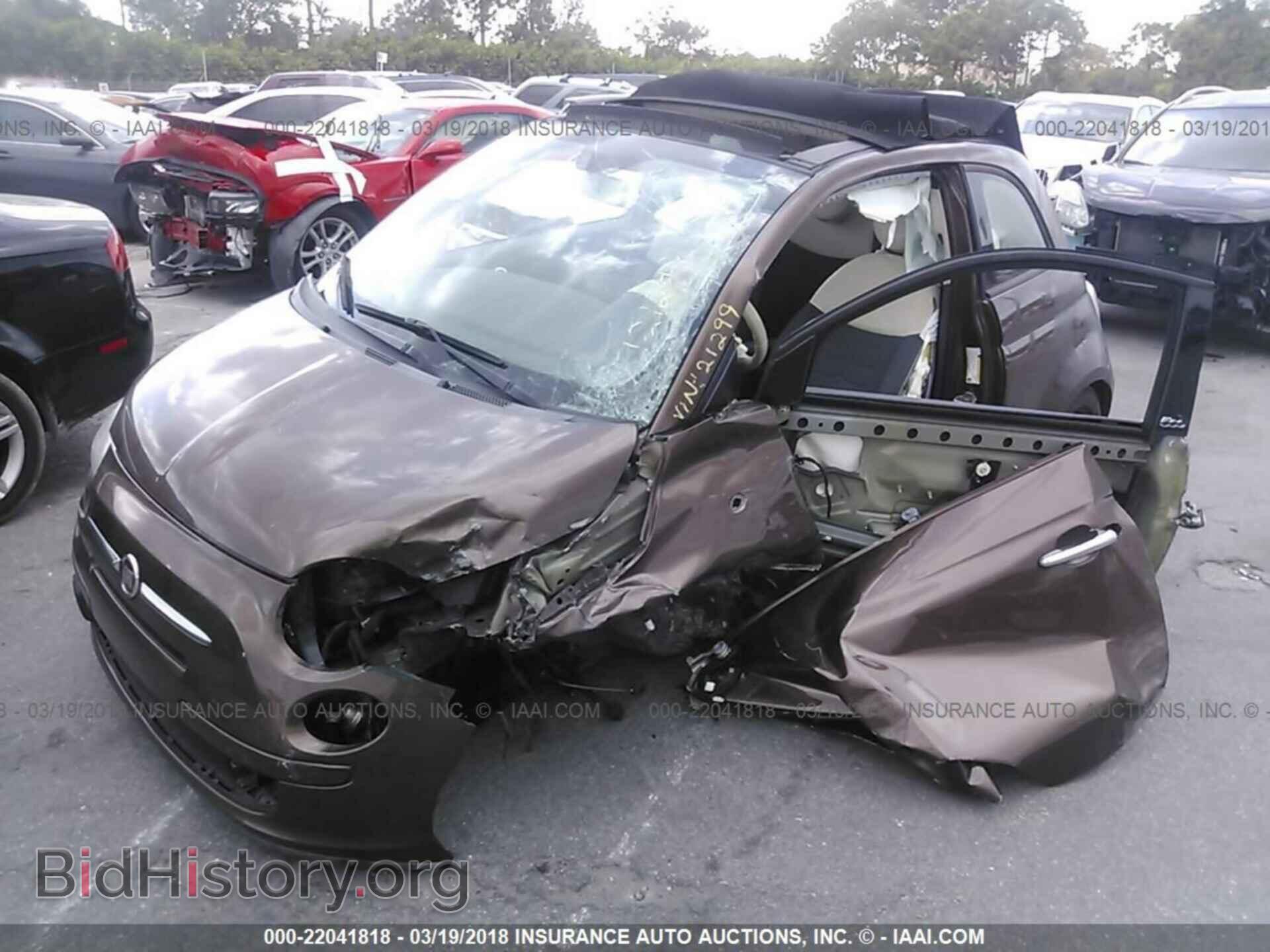 2012 Fiat 500 - VIN: 3C3CFFDR5CT121299 - Фото 2
