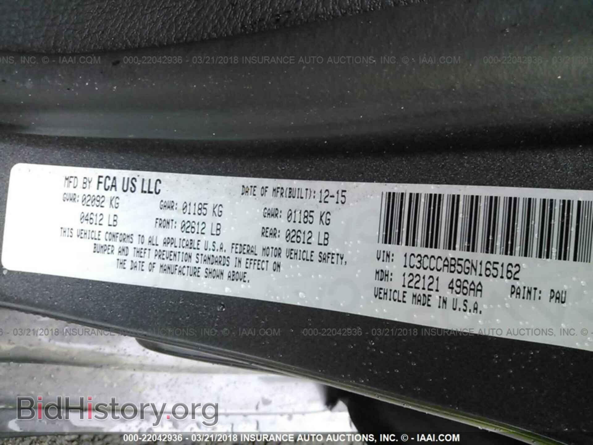 2016 Chrysler 200 - VIN: 1C3CCCAB5GN165162 - Photo 9