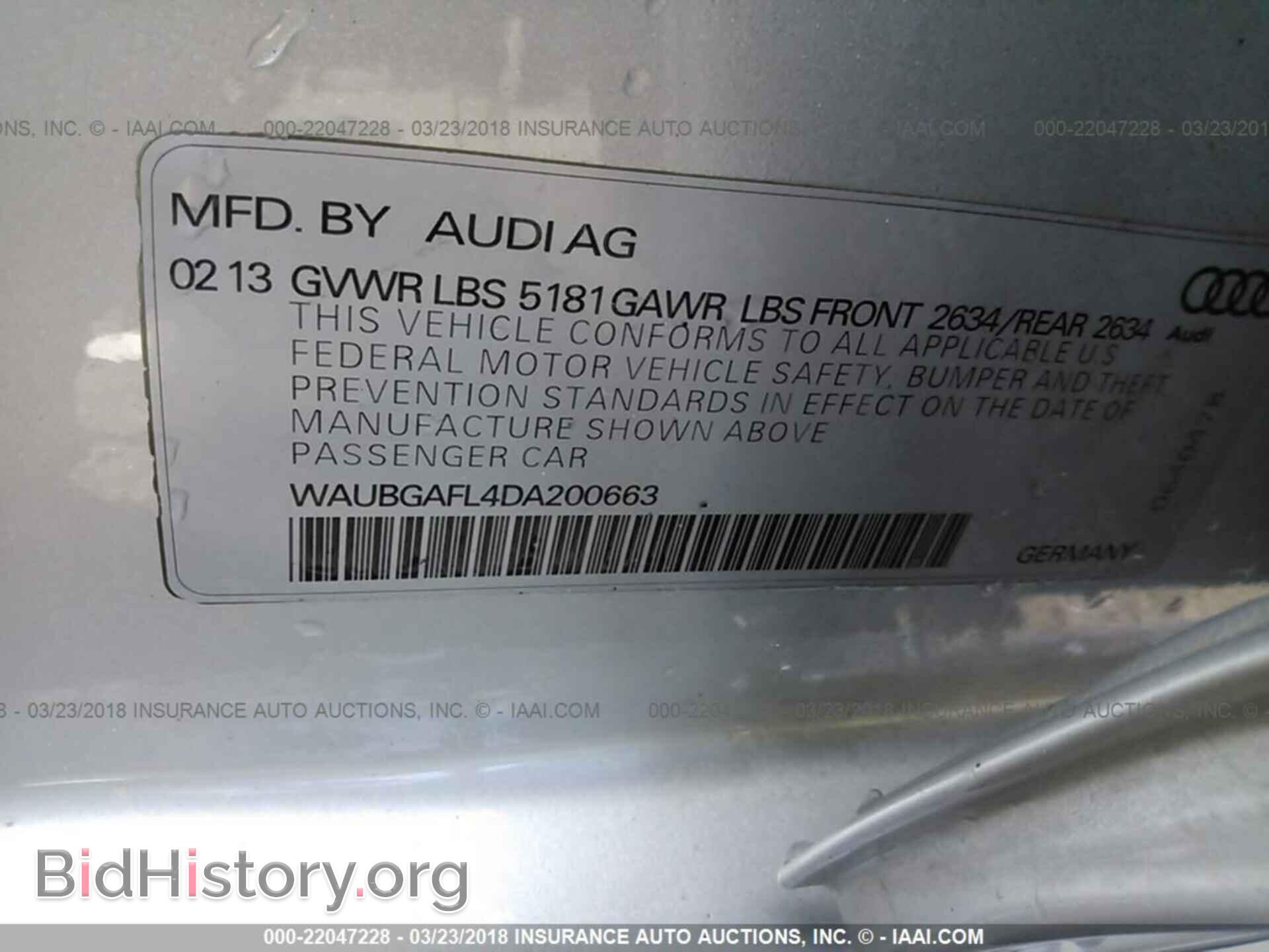 2013 Audi S4 - VIN: WAUBGAFL4DA200663 - Фото 9