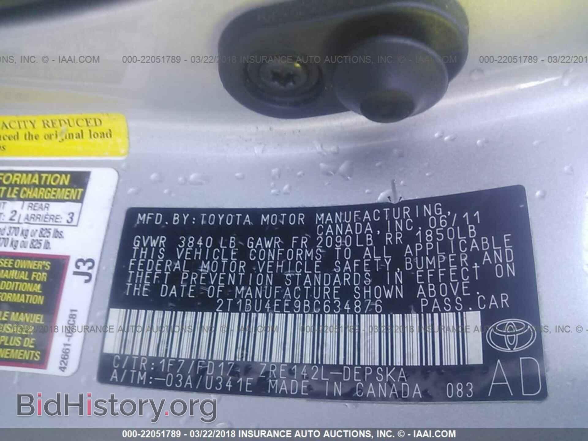 2011 Toyota Corolla - VIN: 2T1BU4EE9BC634876 - Photo 9