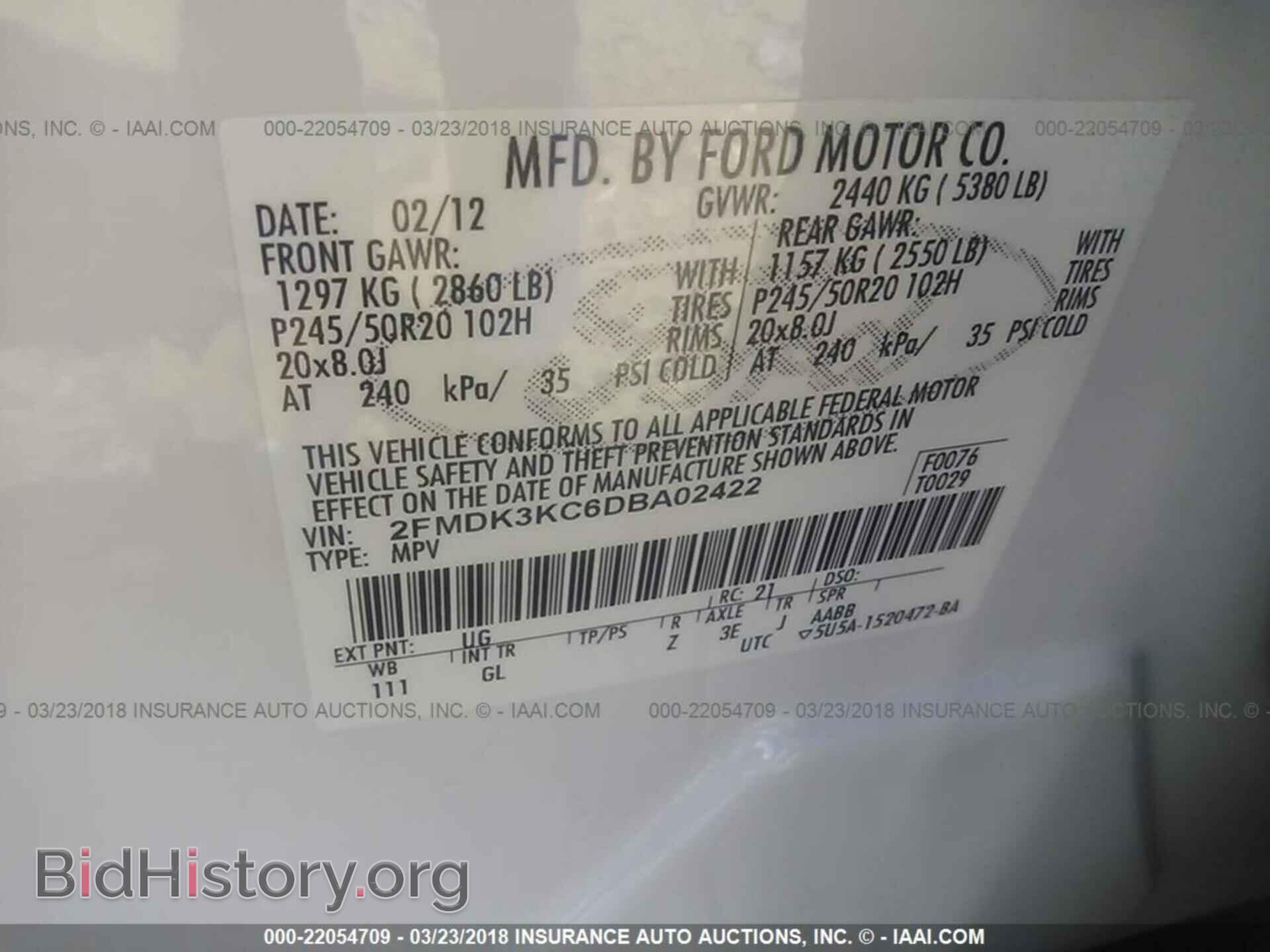 2013 Ford Edge - VIN: 2FMDK3KC6DBA02422 - Photo 9
