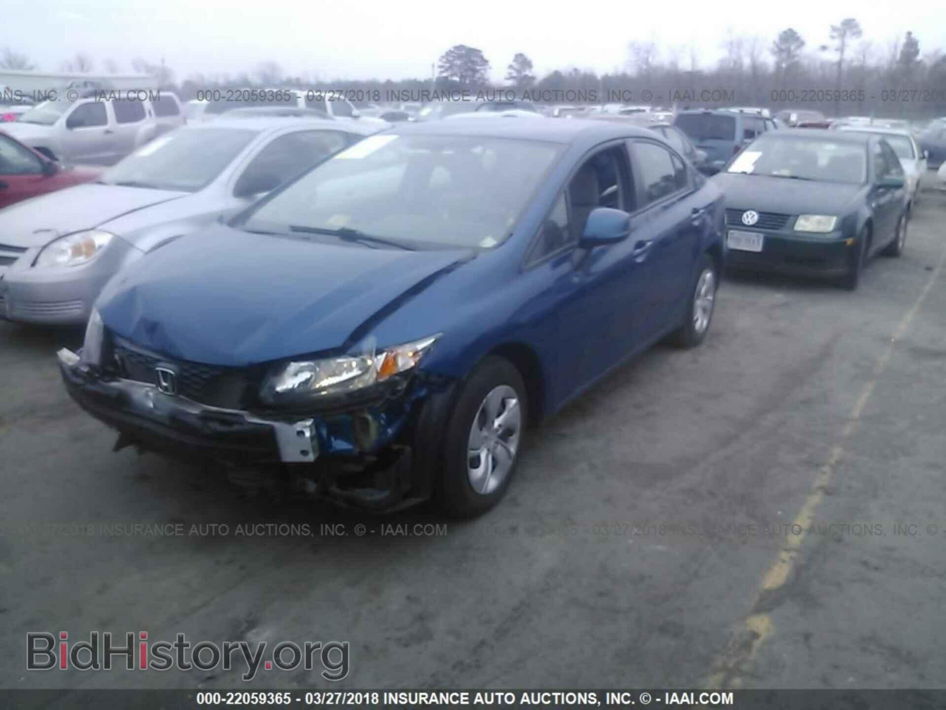 2013 Honda Civic - VIN: 2HGFB2F54DH599541 - Фото 2