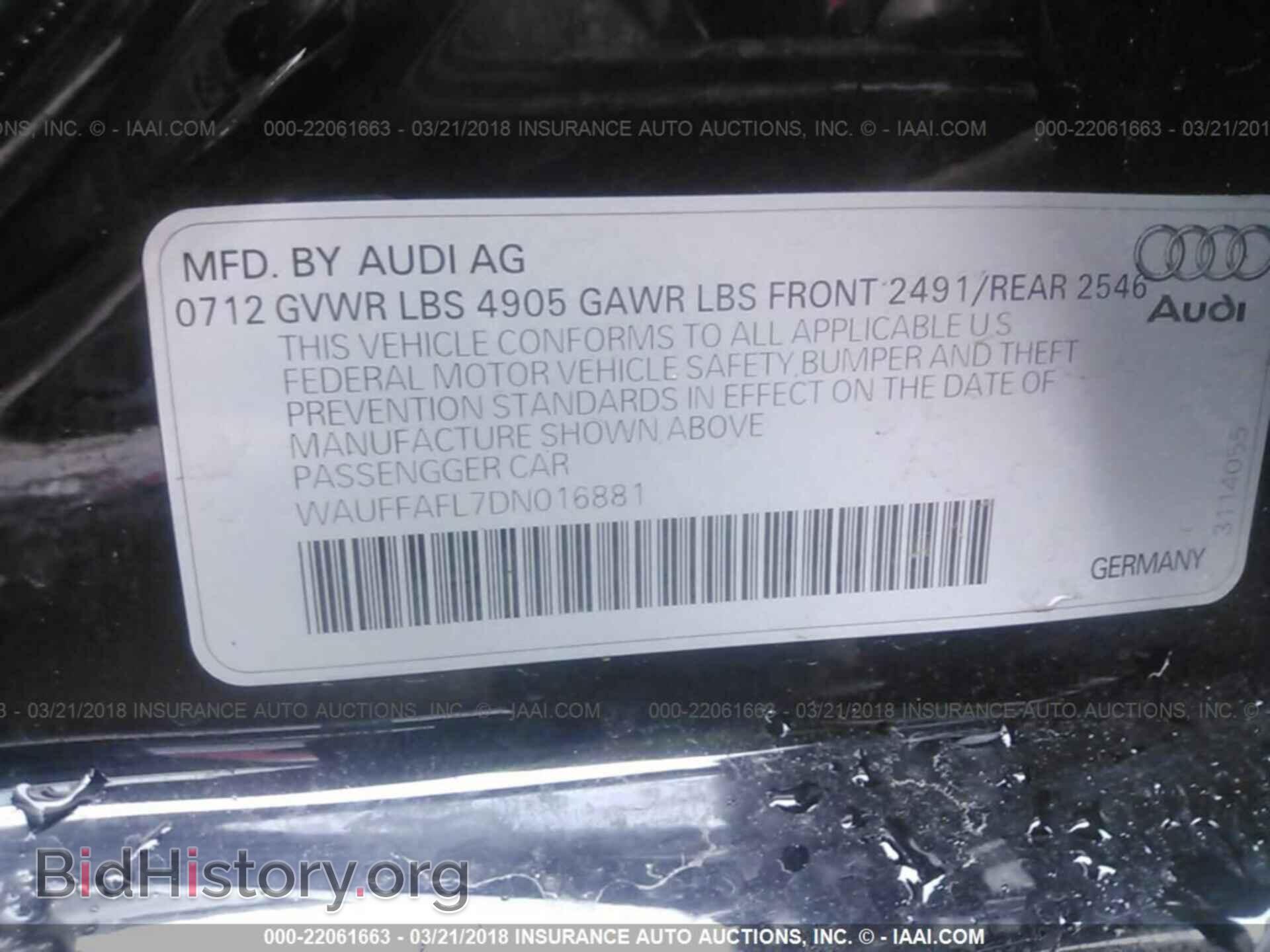 2013 Audi A4 - VIN: WAUFFAFL7DN016881 - Photo 9