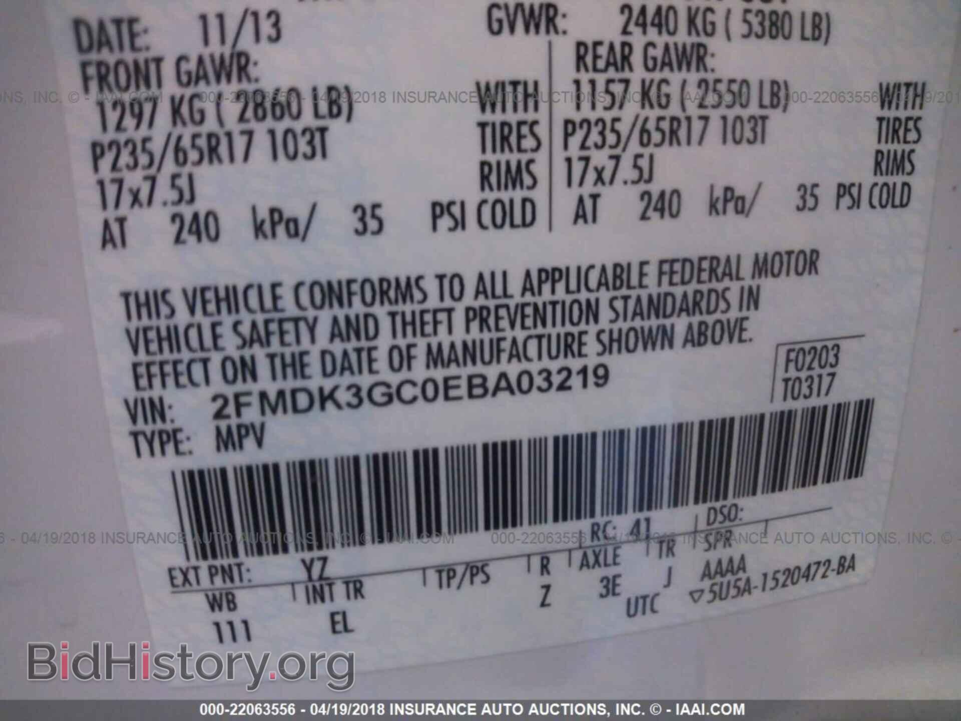 2014 Ford Edge - VIN: 2FMDK3GC0EBA03219 - Photo 9