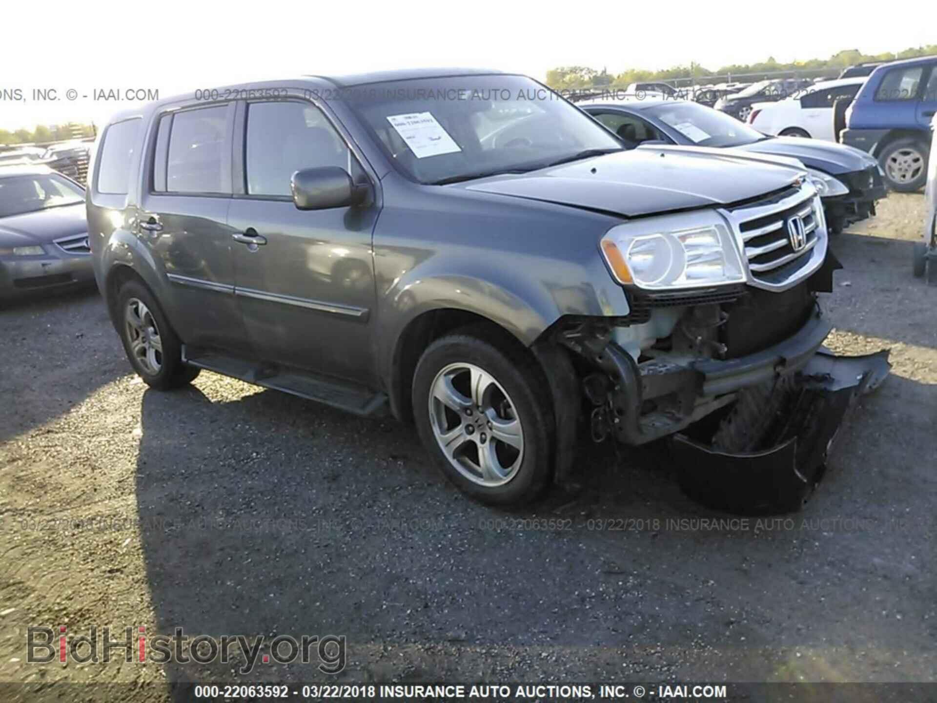 Фотография 5FNYF3H64CB004988 - Honda Pilot 2012