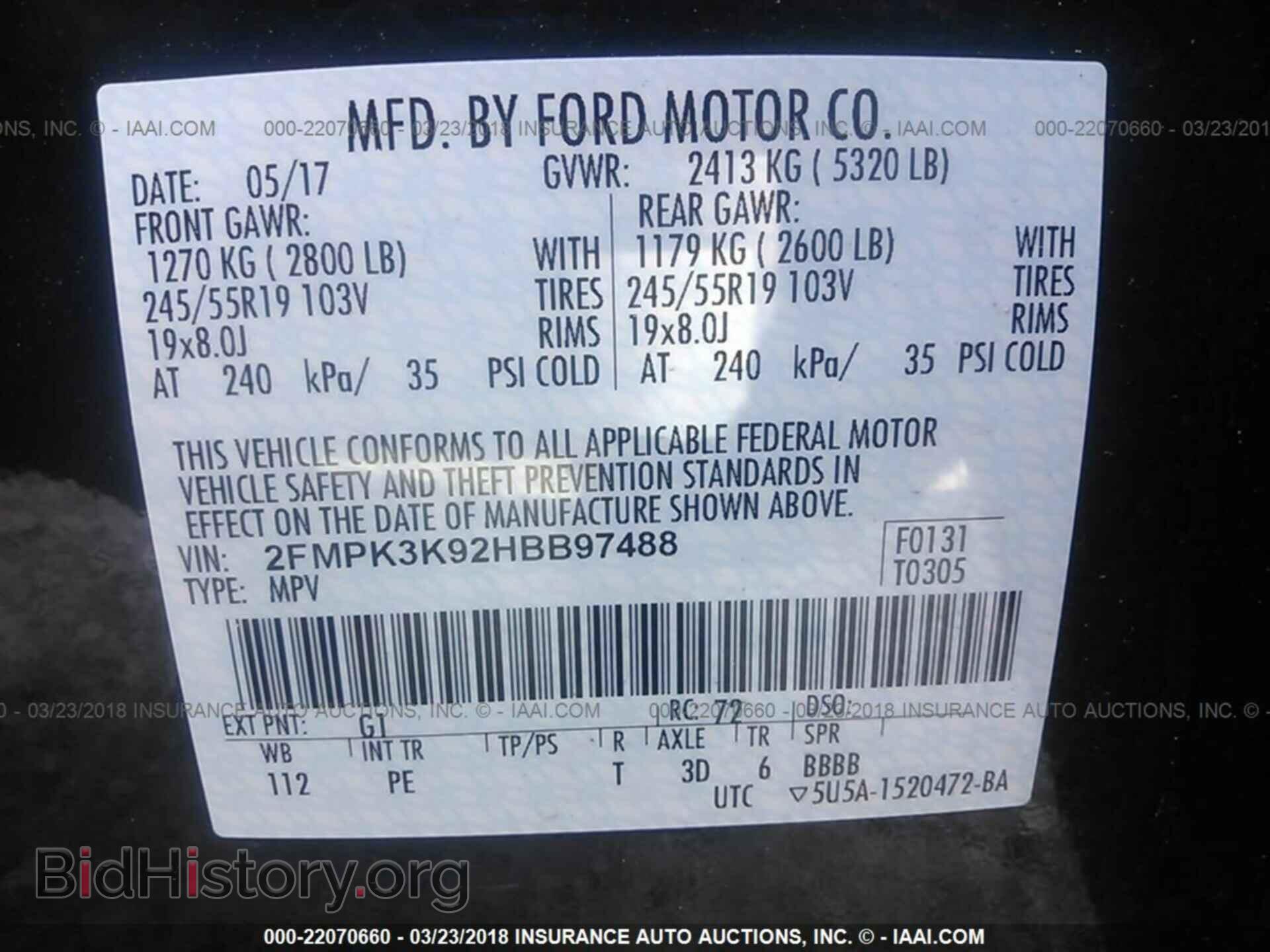 2017 Ford Edge - VIN: 2FMPK3K92HBB97488 - Photo 9