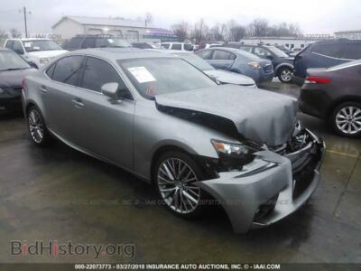 2015 Lexus IS, серебристый — VIN JTHCF1D27F5021015, IAAI