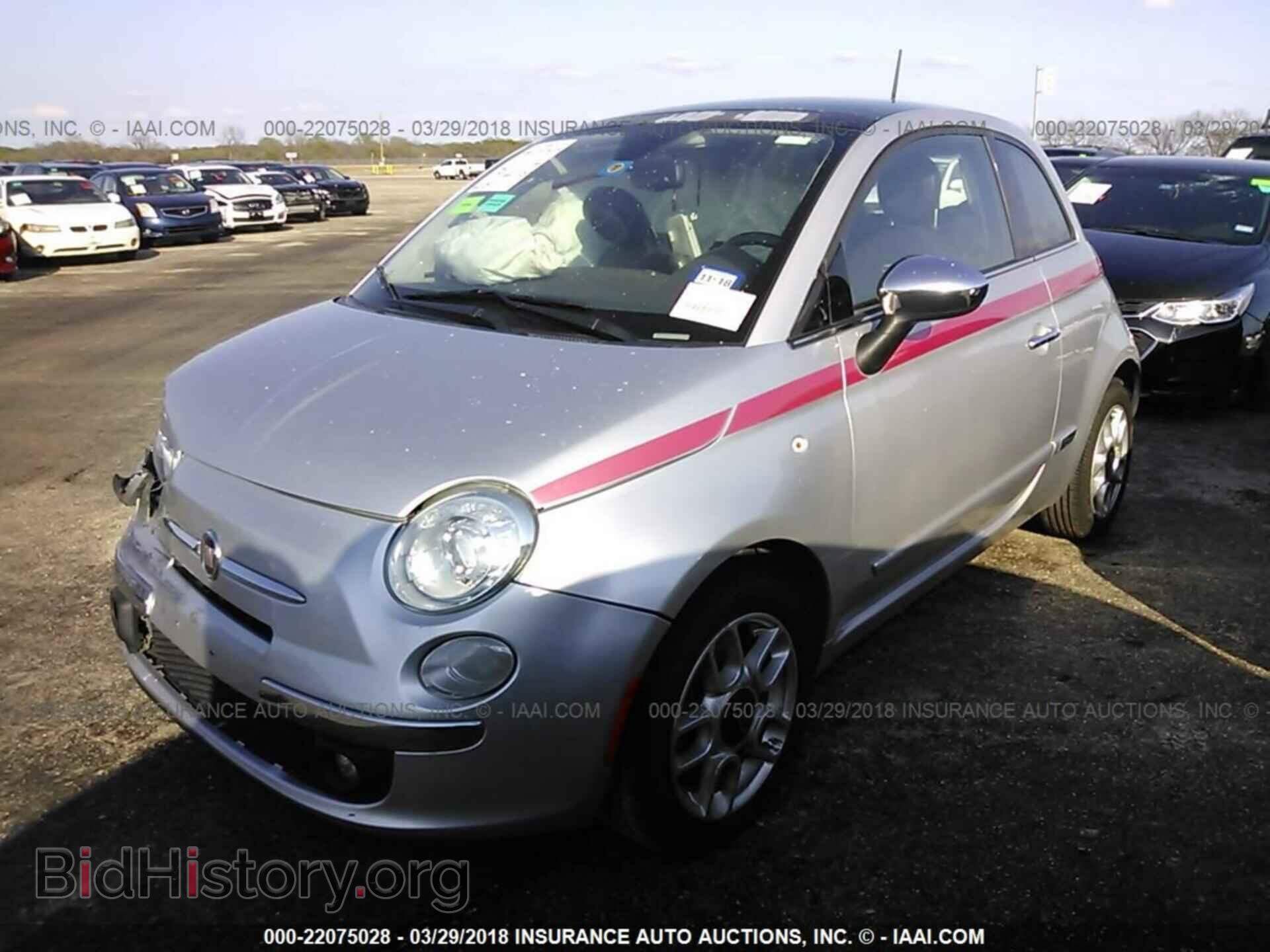 2012 Fiat 500 - VIN: 3C3CFFCR5CT200831 - Фото 2