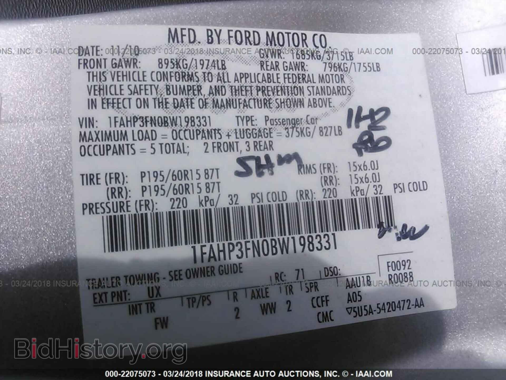 2011 Ford Focus - VIN: 1FAHP3FN0BW198331 - Photo 9