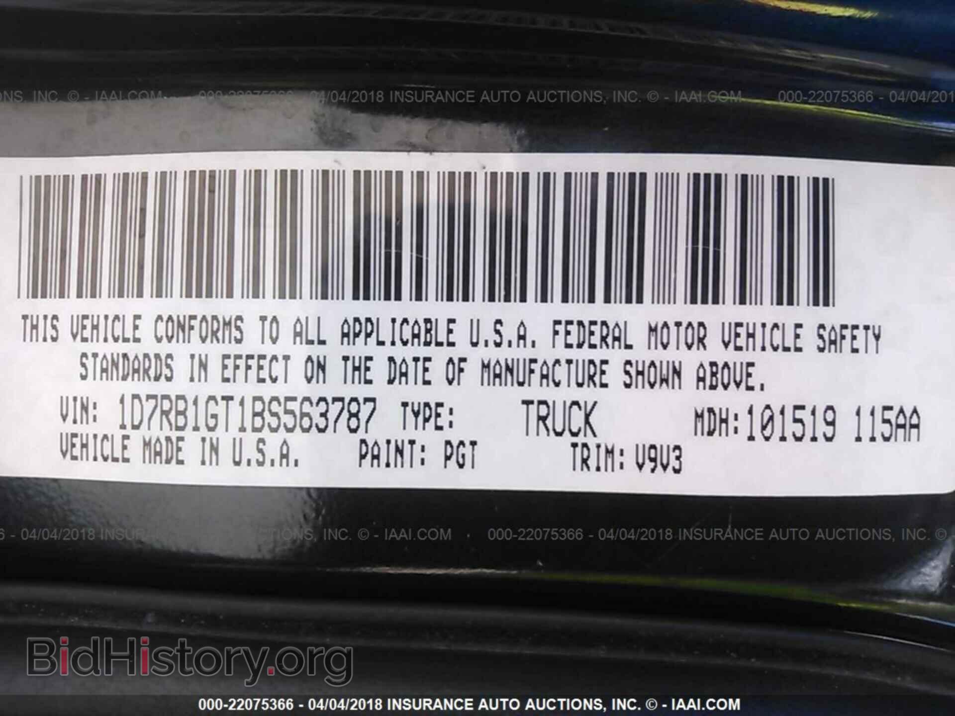2011 Dodge Ram 1500 - VIN: 1D7RB1GT1BS563787 - Photo 9