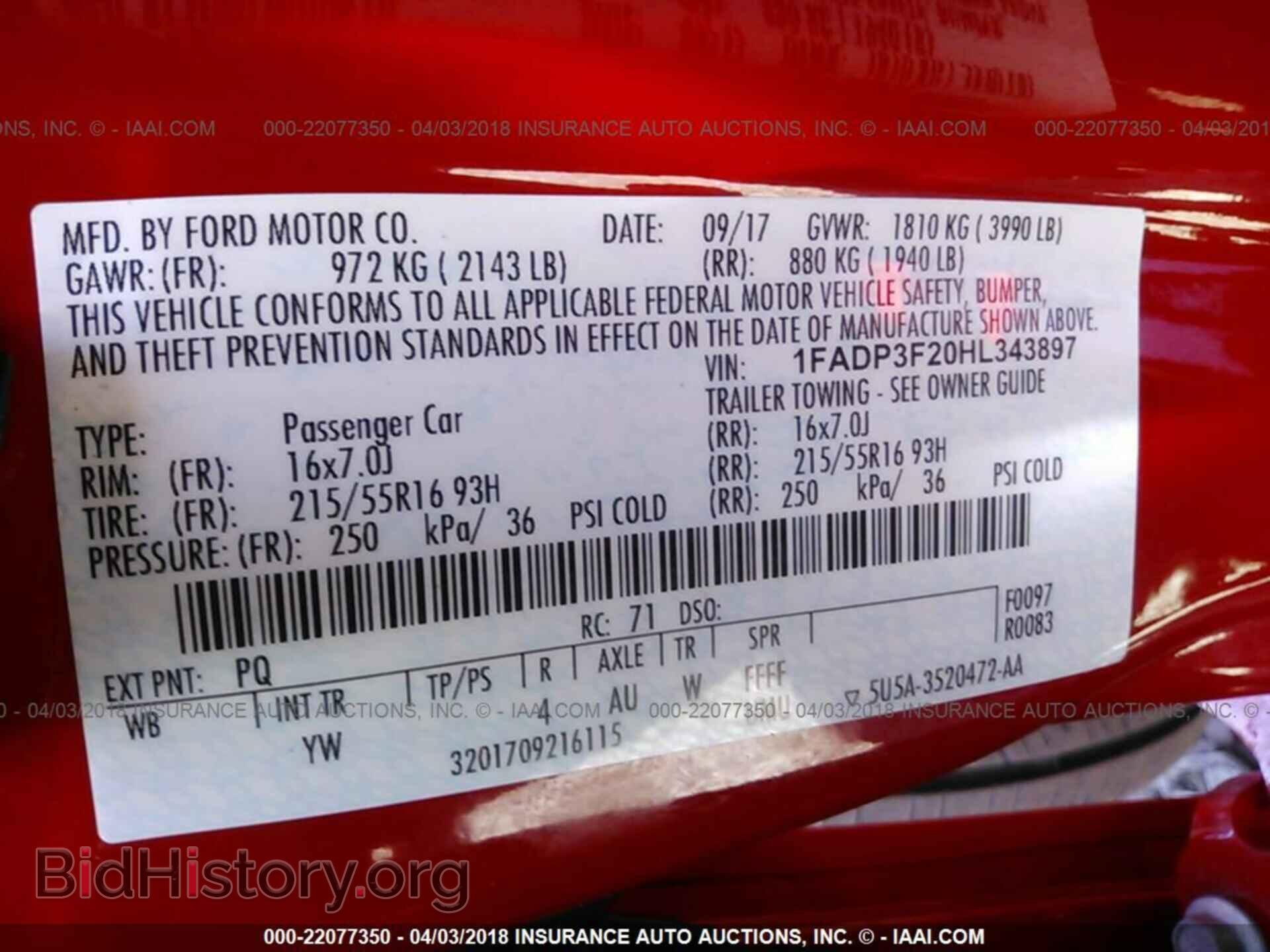 2017 Ford Focus - VIN: 1FADP3F20HL343897 - Photo 9