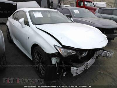 2015 Lexus RC, белый — VIN JTHSE5BC7F5003986, IAAI