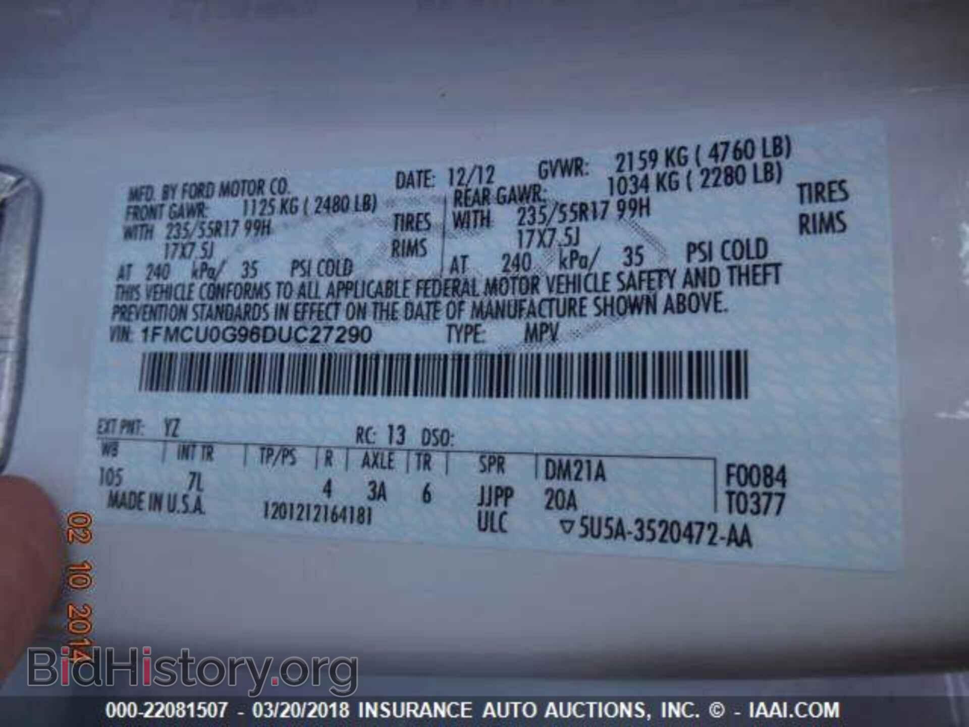 2013 Ford Escape - VIN: 1FMCU0G96DUC27290 - Photo 9