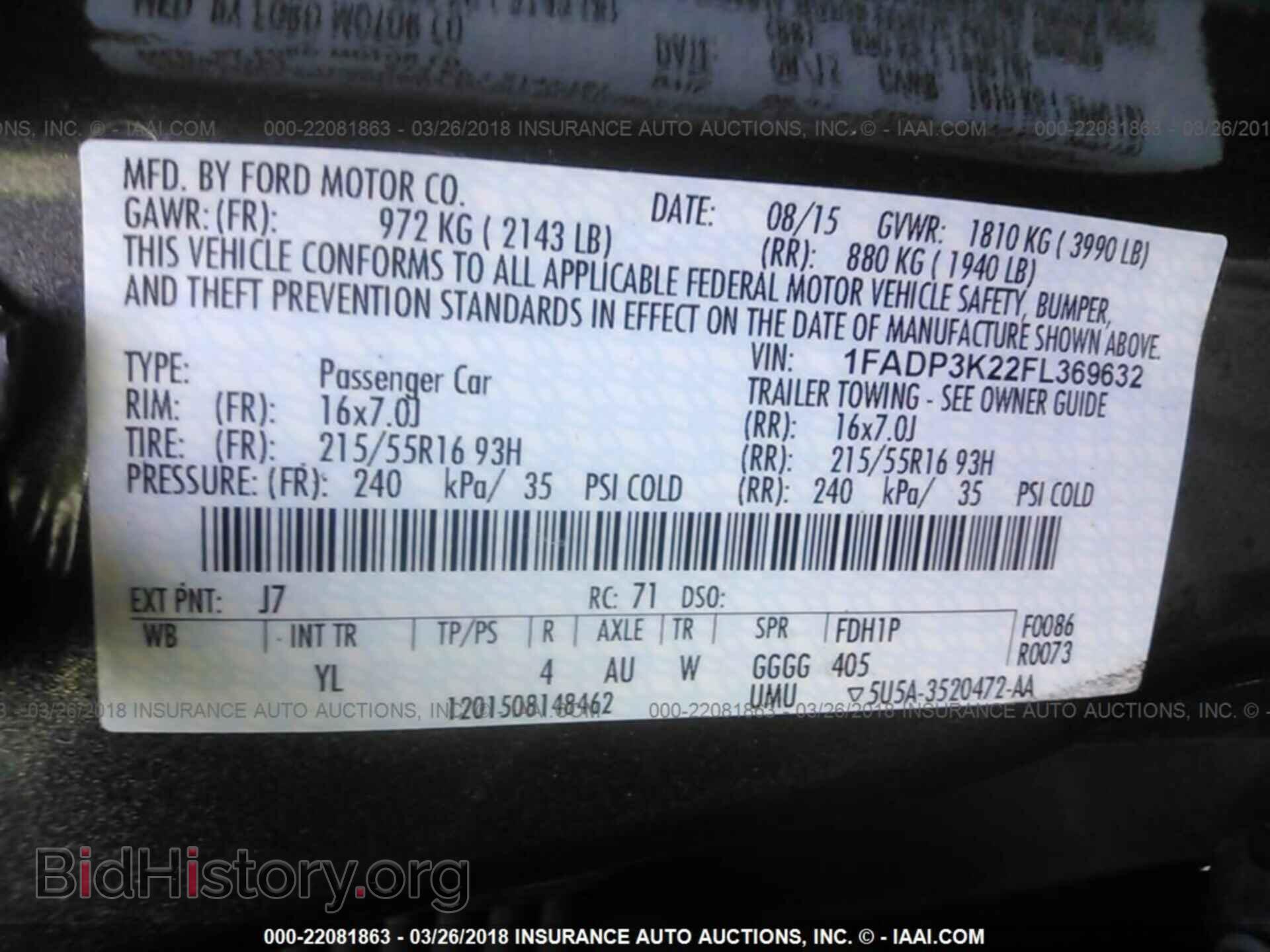 2015 Ford Focus - VIN: 1FADP3K22FL369632 - Photo 9