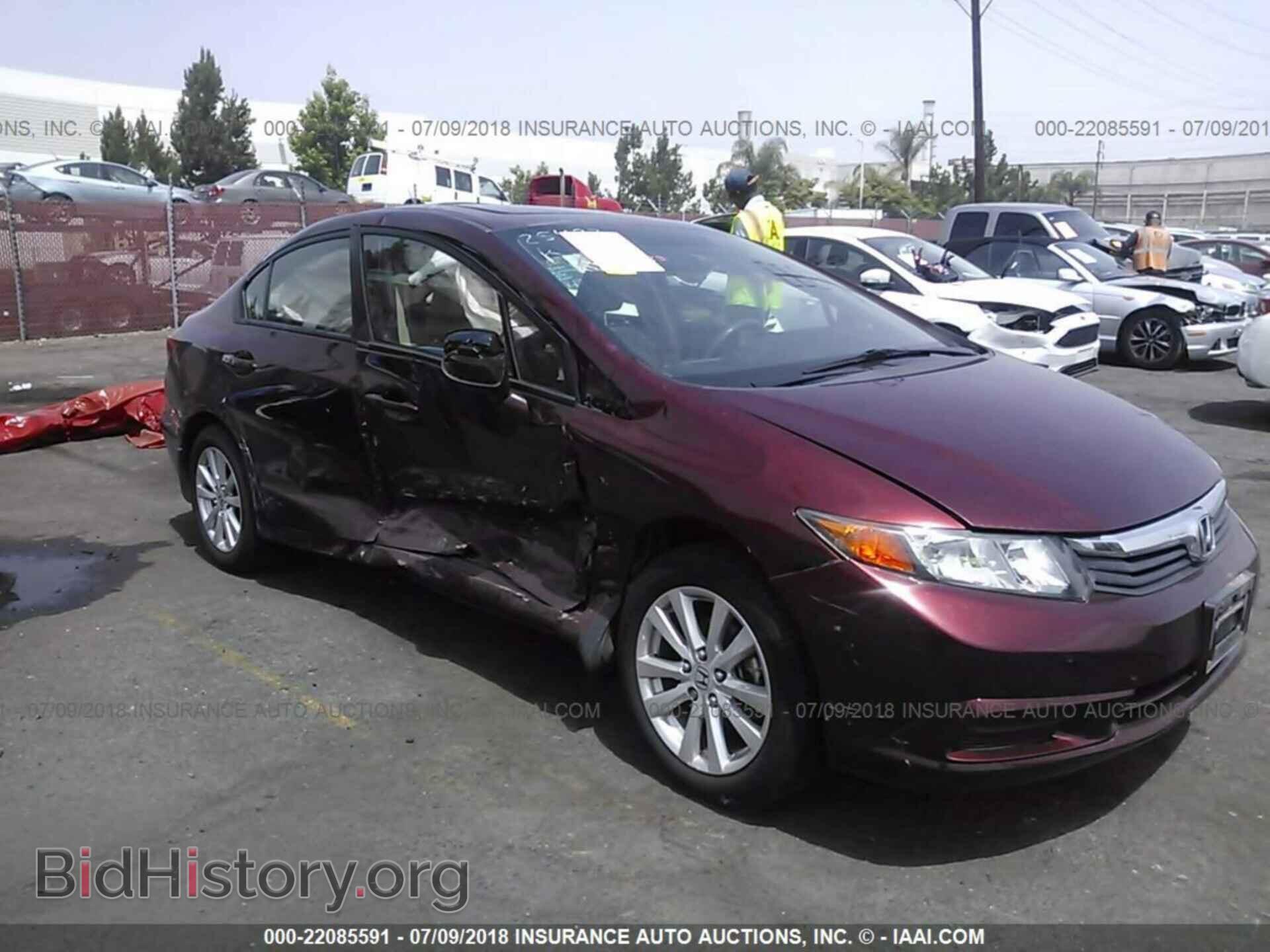 2012 Honda CIVIC (VIN 19XFB2F84CE329499) — photo 1 of 10, IAAI, damage: right side