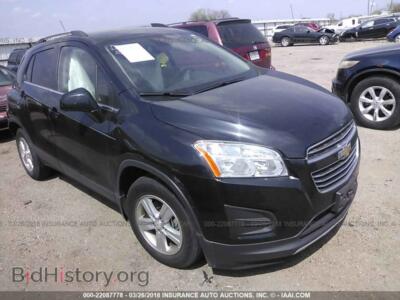 2015 Chevrolet TRAX, черный — VIN 3GNCJLSB4FL247129, IAAI