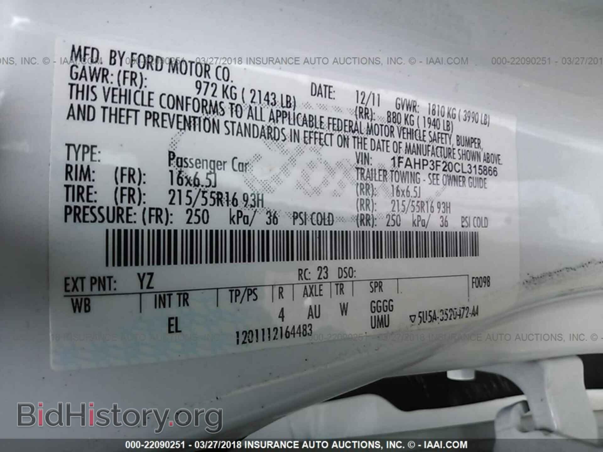 2012 Ford Focus - VIN: 1FAHP3F20CL315866 - Photo 9