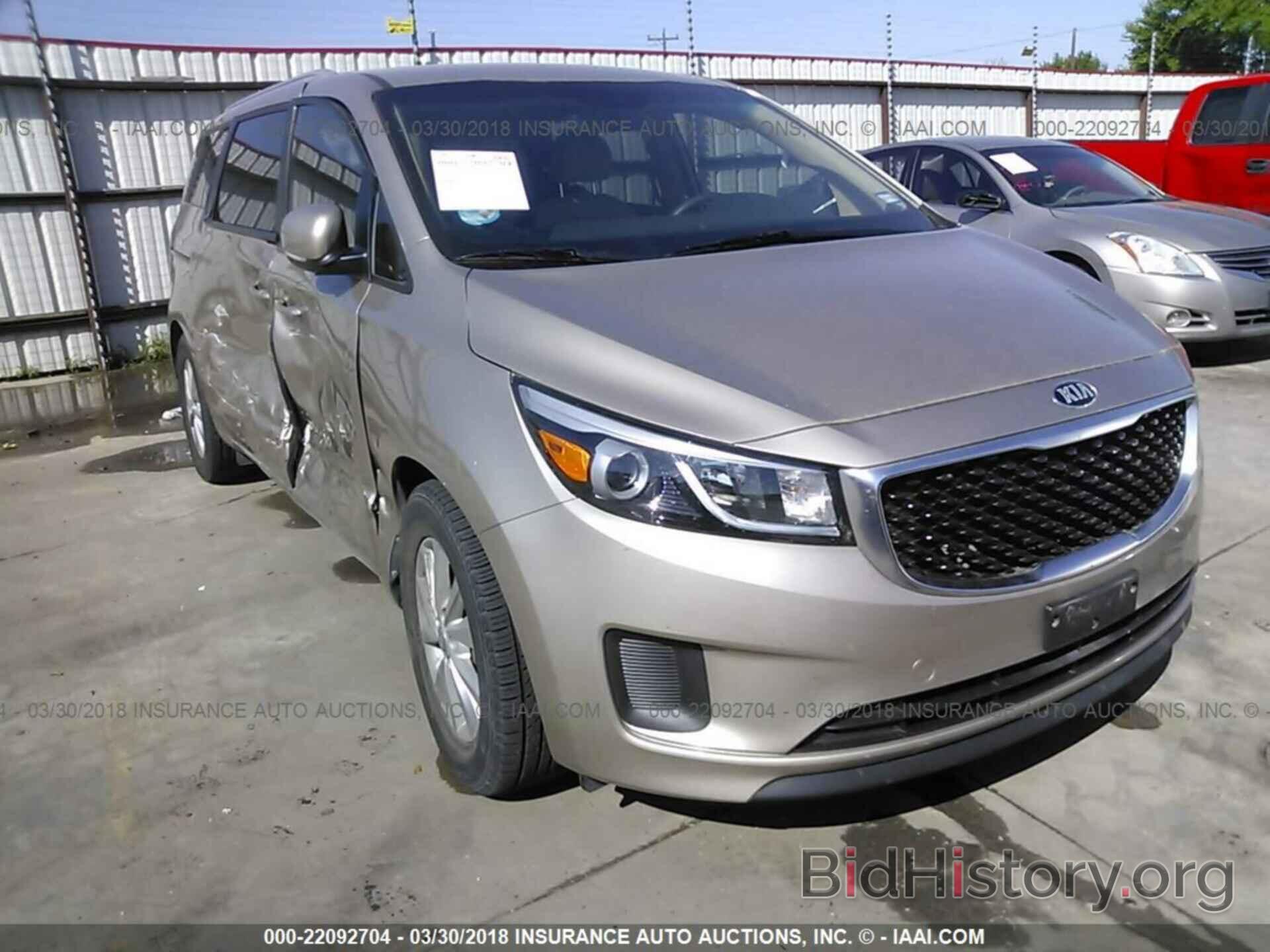 Фотография KNDMB5C15G6124950 - Kia Sedona 2016