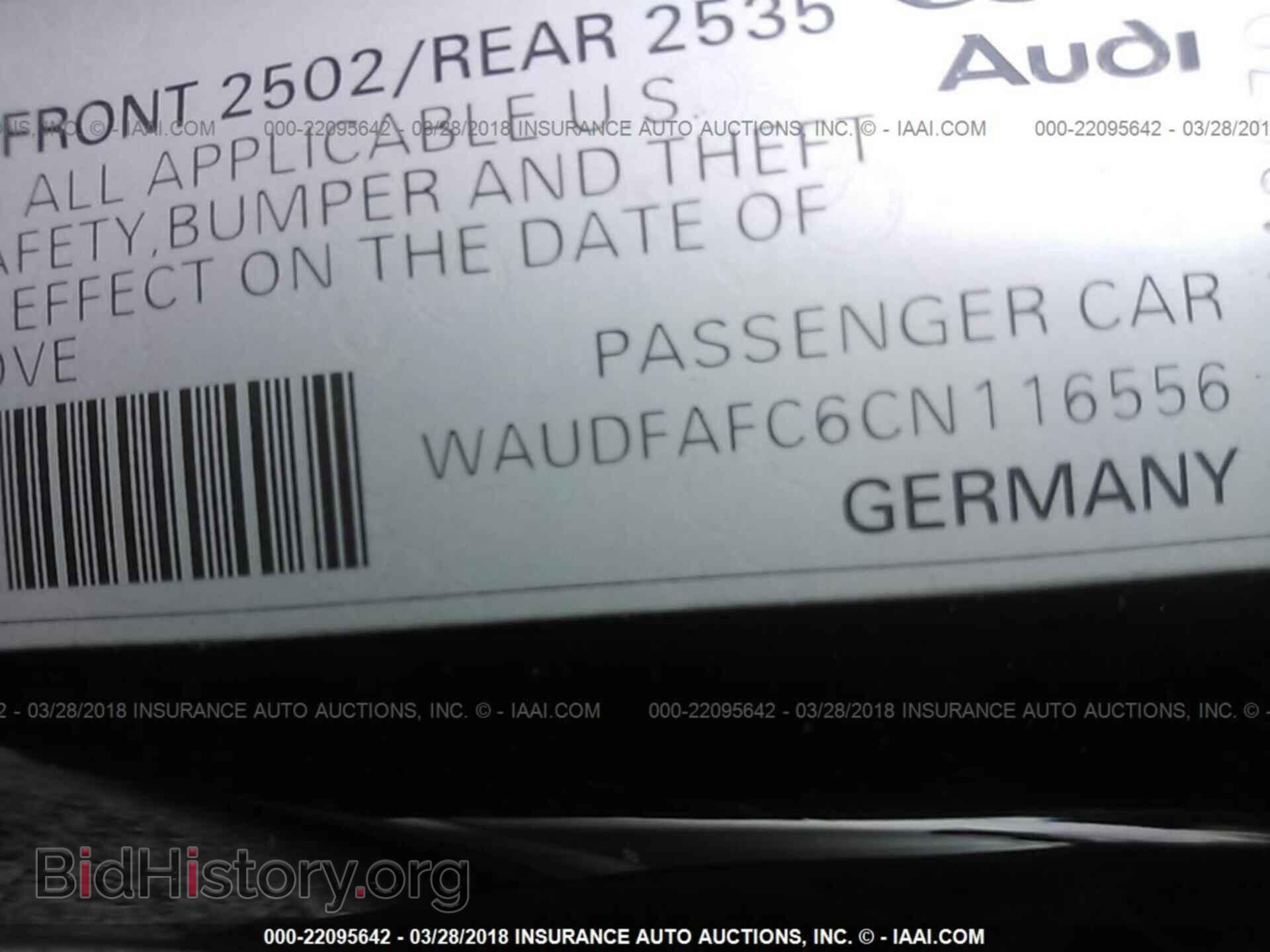 2012 Audi A6 - VIN: WAUDFAFC6CN116556 - Photo 9