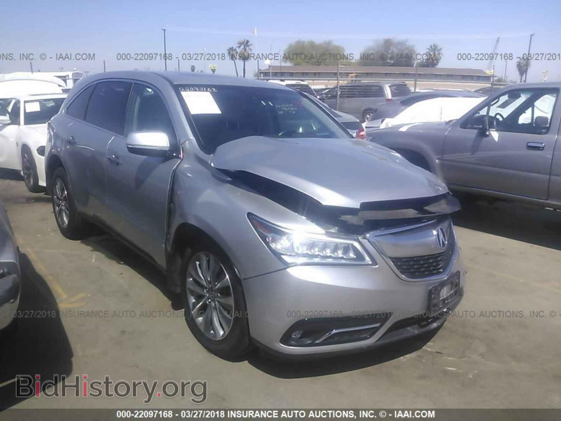 Фотография 5FRYD4H41EB043517 - Acura Mdx 2014