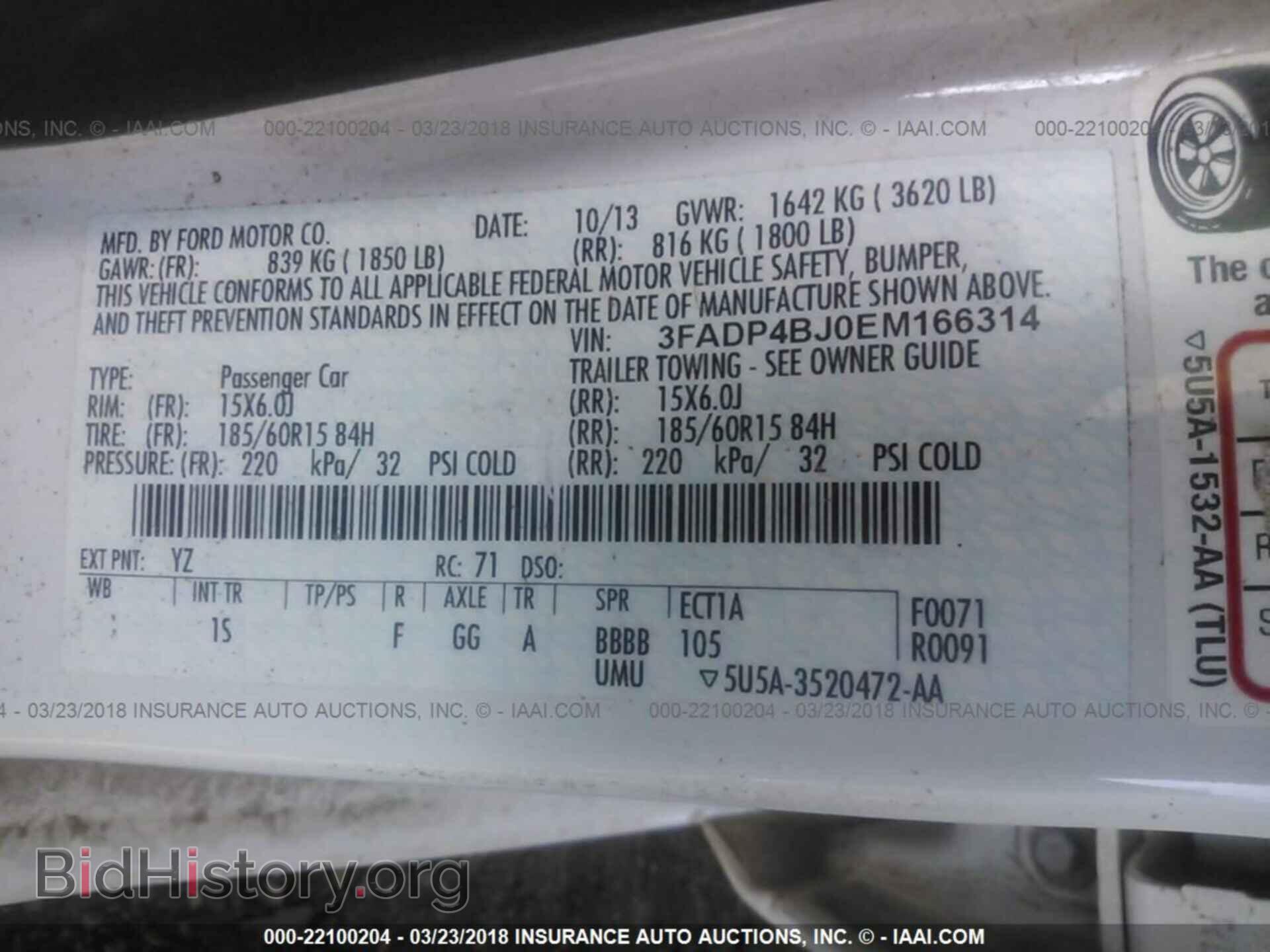 2014 Ford Fiesta - VIN: 3FADP4BJ0EM166314 - Photo 9
