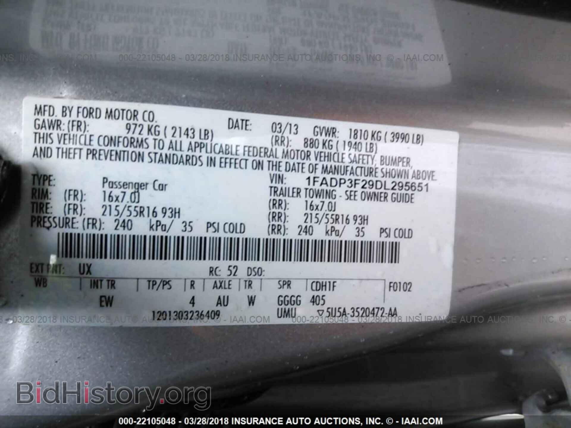 2013 Ford Focus - VIN: 1FADP3F29DL295651 - Фото 9