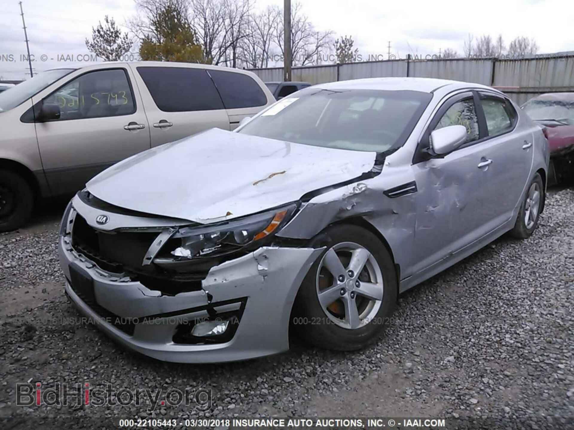 2015 Kia Optima - VIN: 5XXGM4A70FG449031 - Photo 2