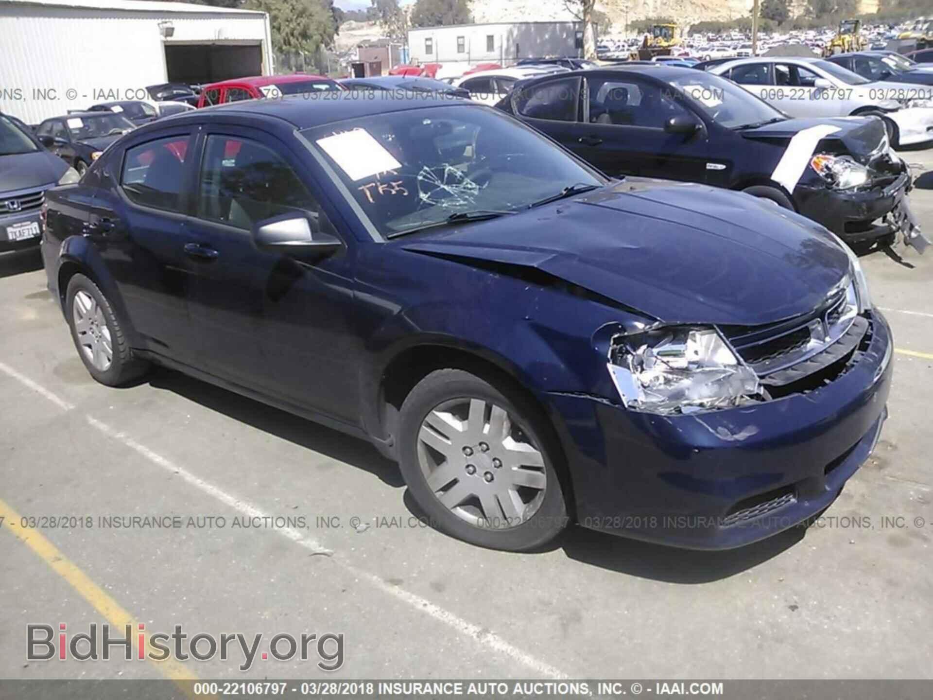 Фотография 1C3CDZAB7EN169341 - Dodge Avenger 2014