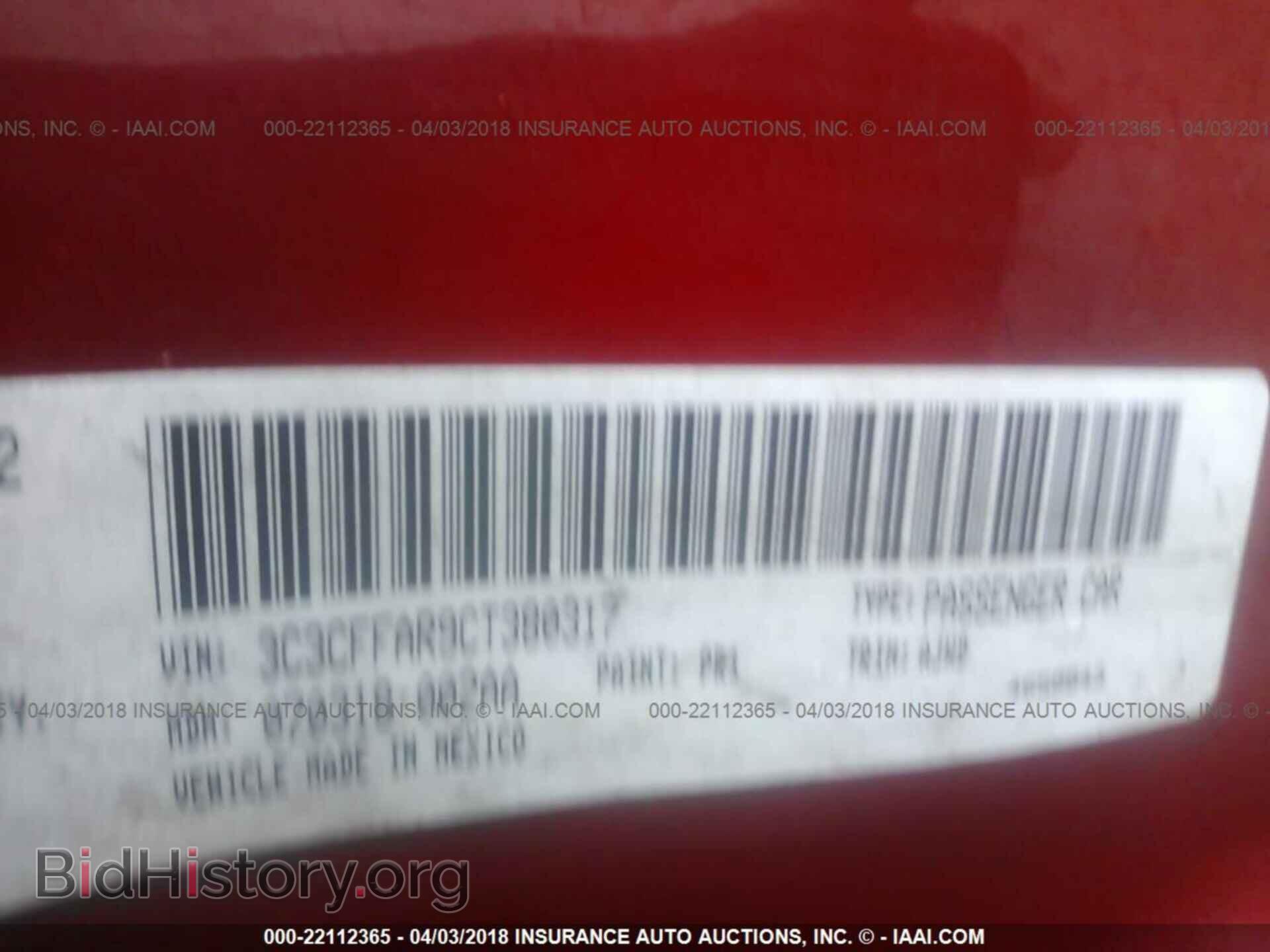 2012 Fiat 500 - VIN: 3C3CFFAR9CT380317 - Photo 9