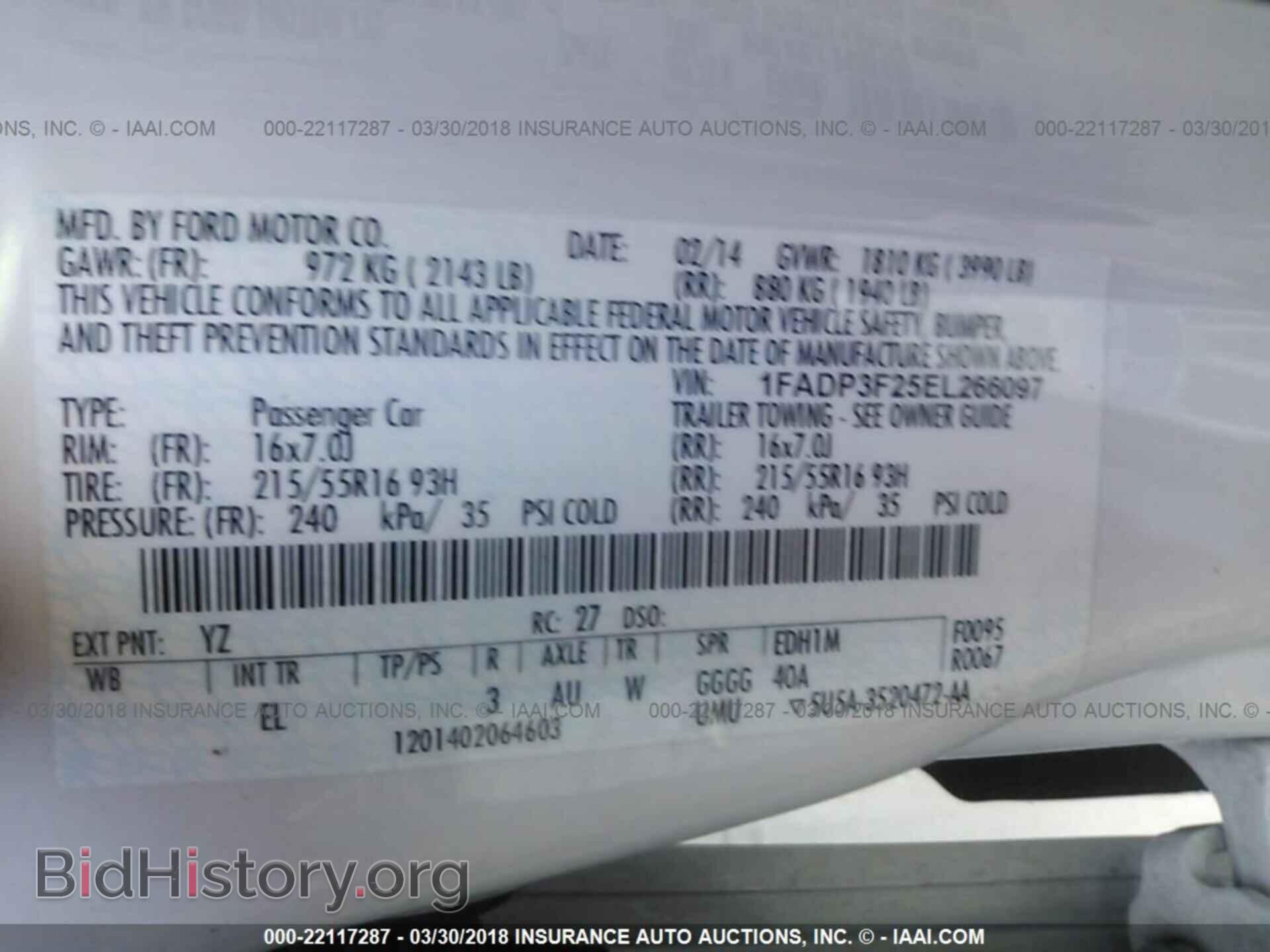 2014 Ford Focus - VIN: 1FADP3F25EL266097 - Фото 9