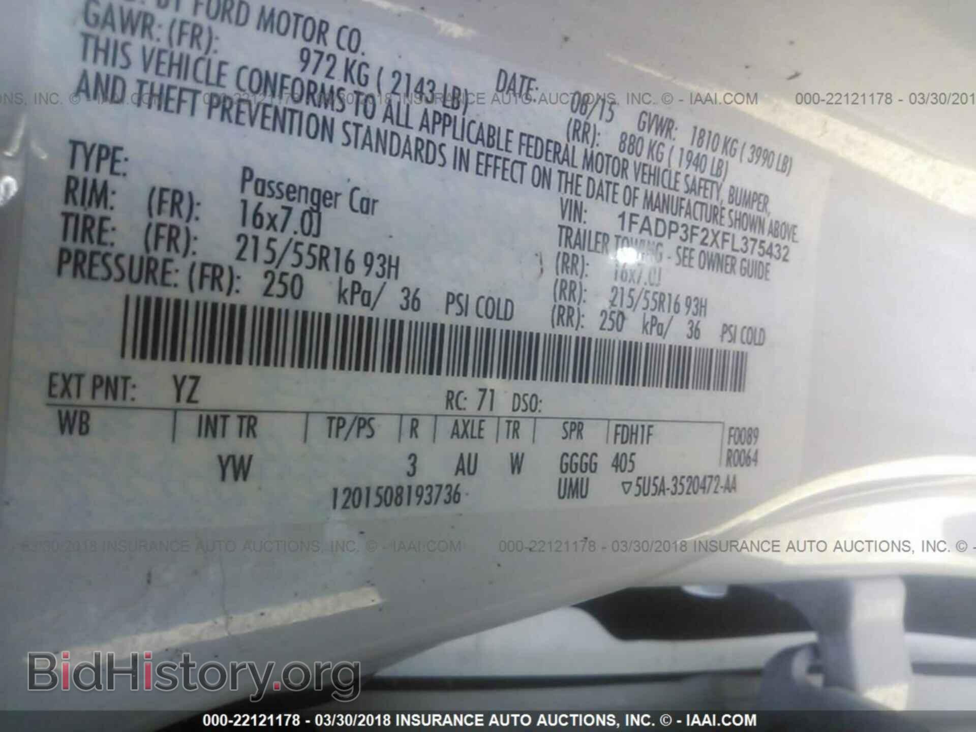 2015 Ford Focus - VIN: 1FADP3F2XFL375432 - Photo 9