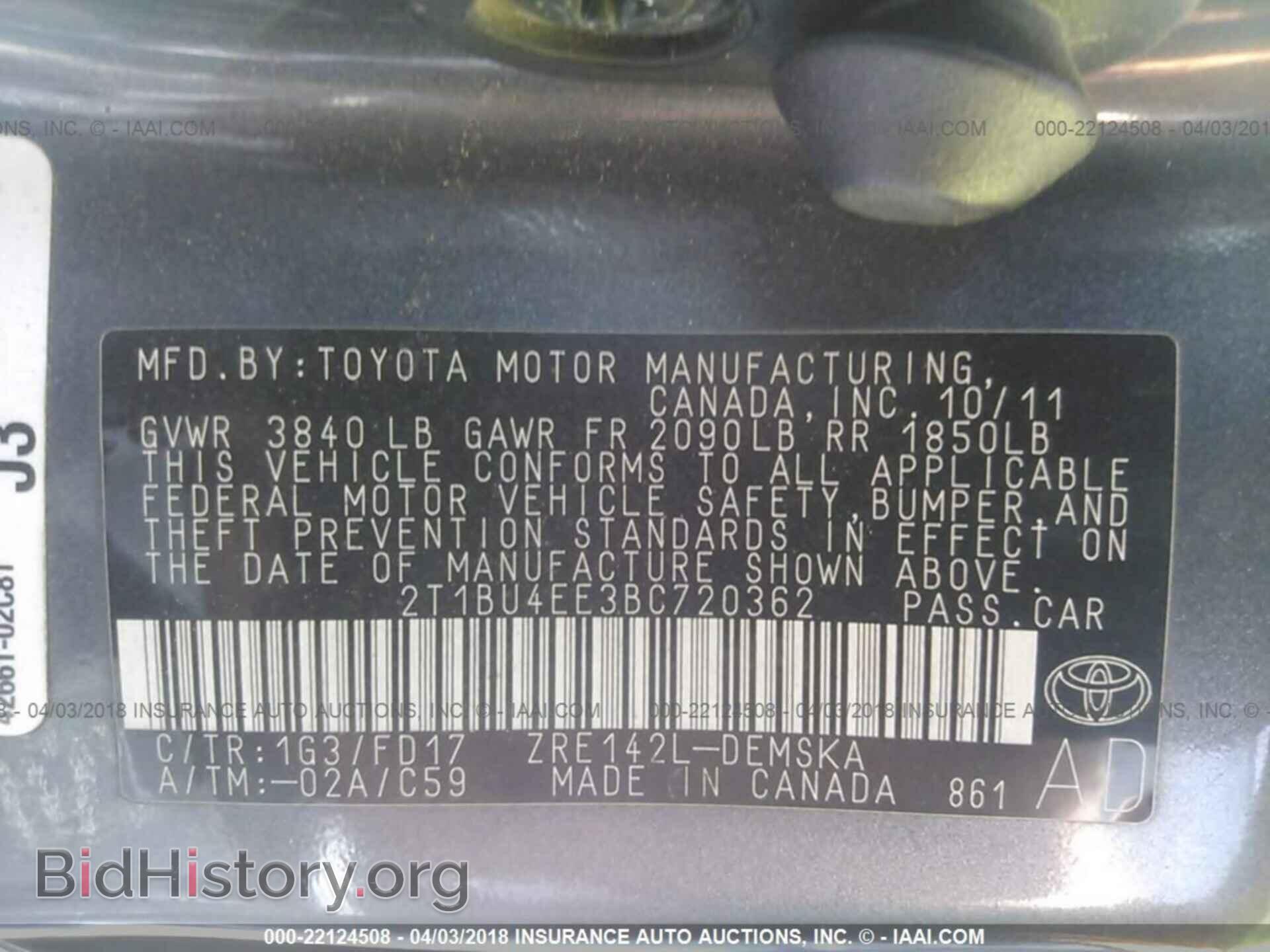 2011 Toyota Corolla - VIN: 2T1BU4EE3BC720362 - Photo 9