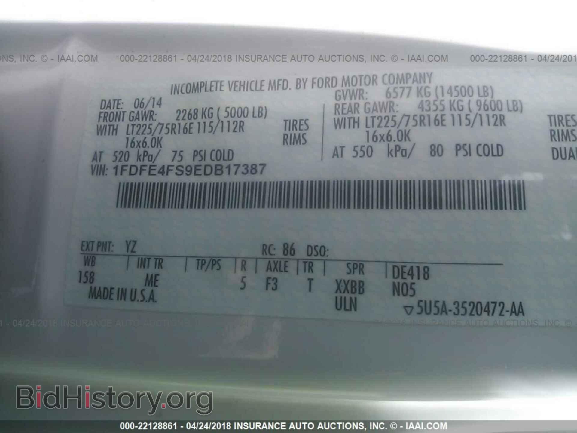 2014 Ford Econoline - VIN: 1FDFE4FS9EDB17387 - Photo 10