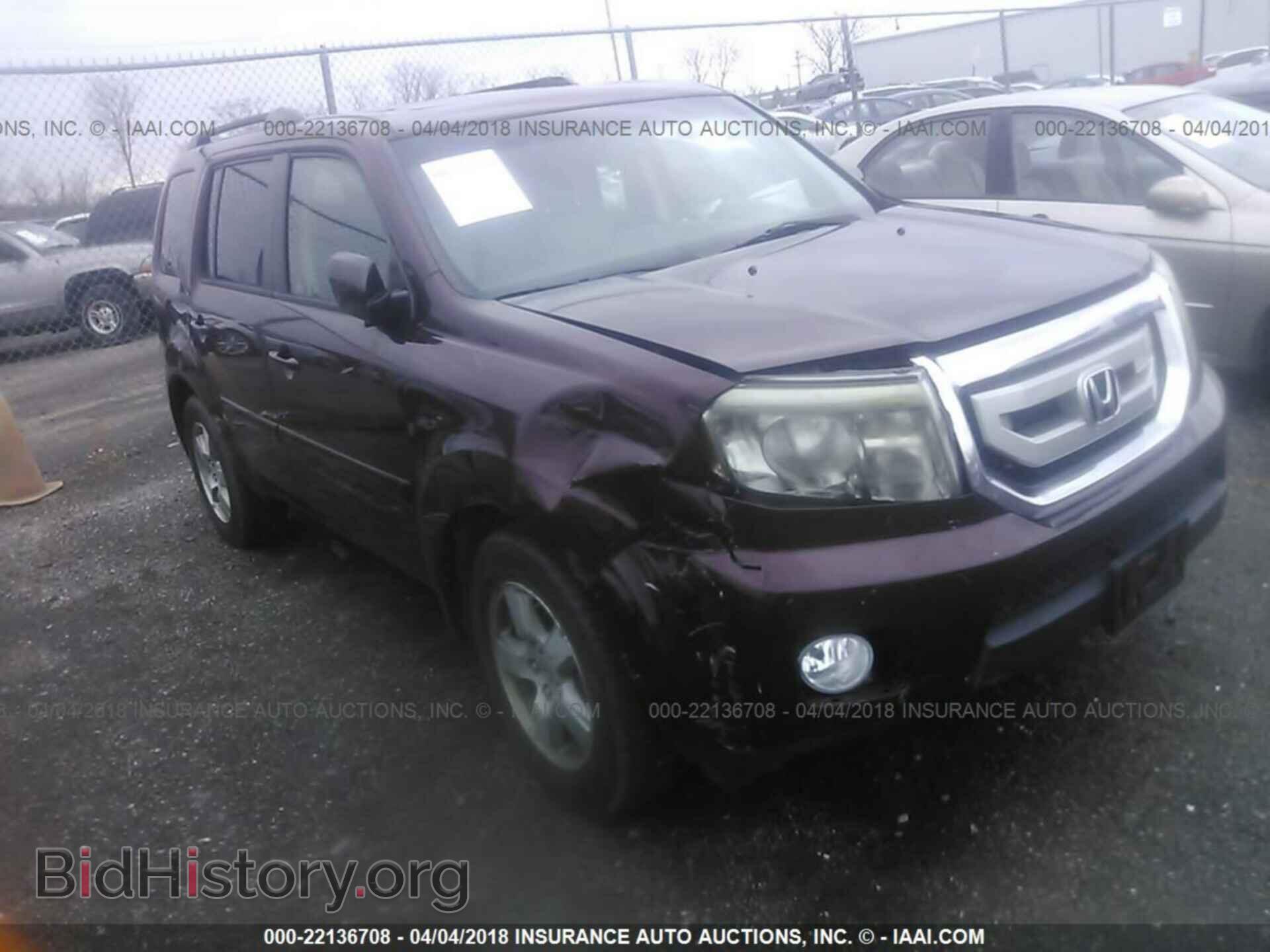 Photo 5FNYF48609B026663 - HONDA PILOT 2009