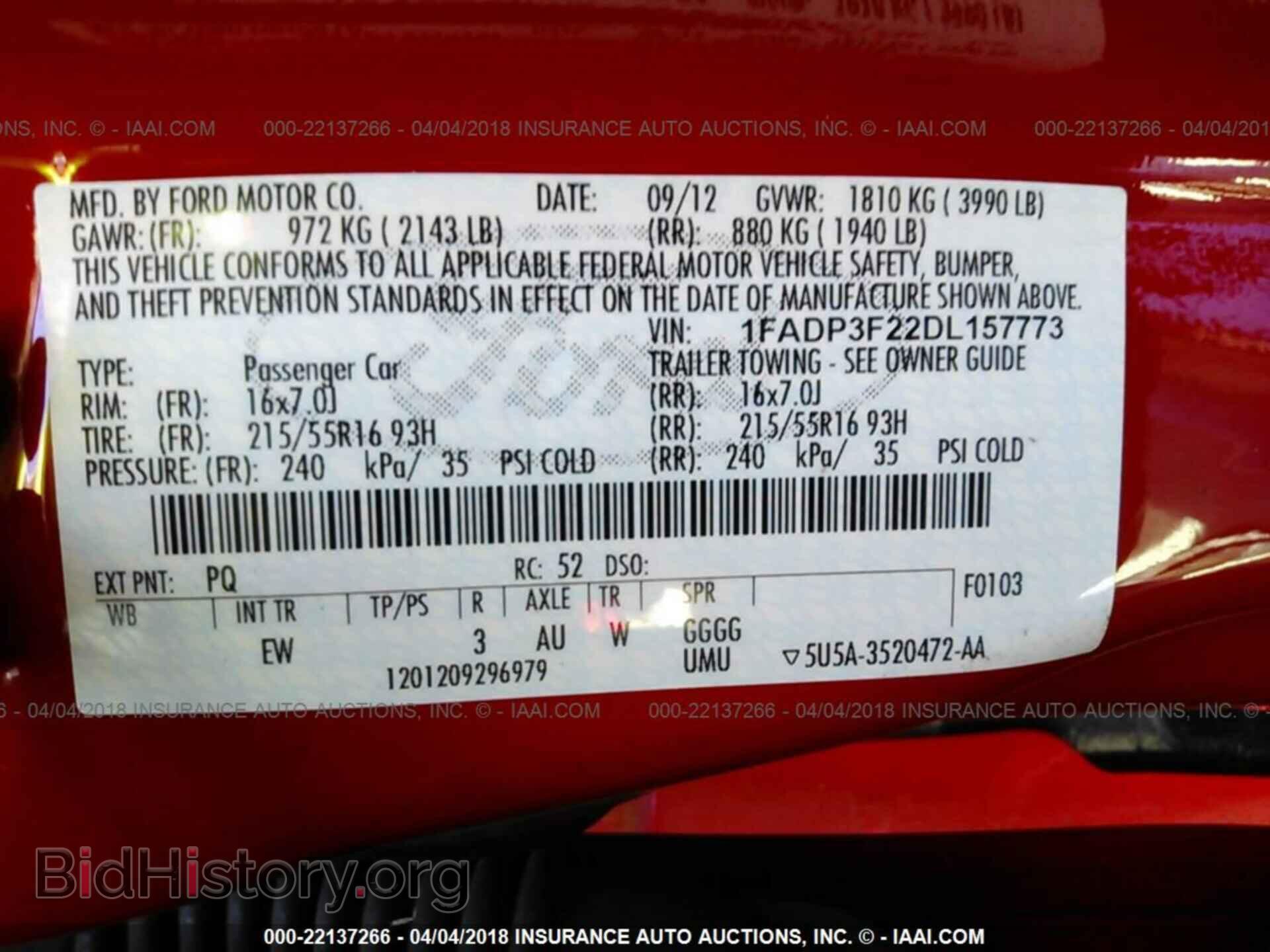 2013 Ford Focus - VIN: 1FADP3F22DL157773 - Фото 9