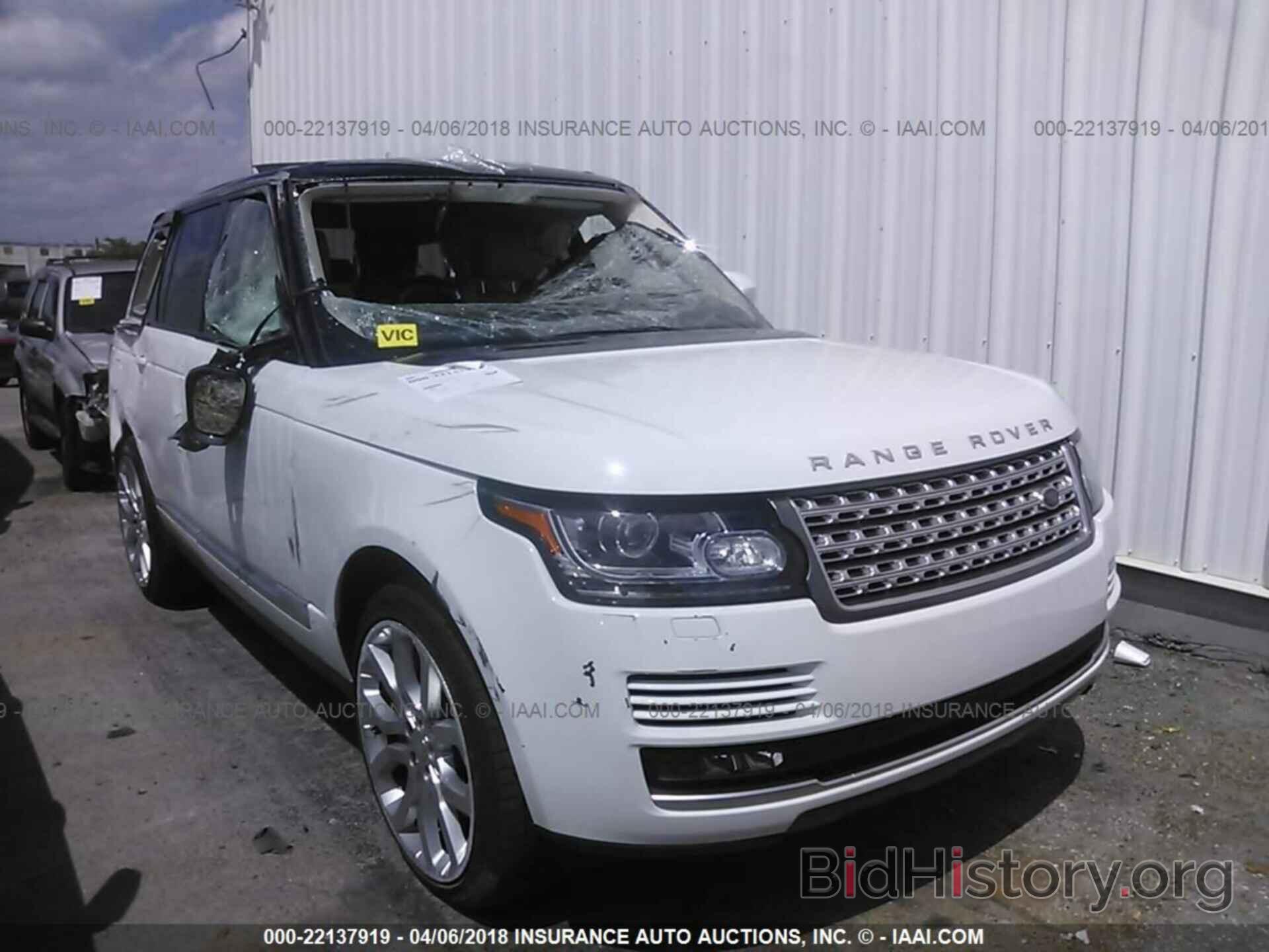 Photo SALGS2VF4GA275742 - Land rover Range rover 2016