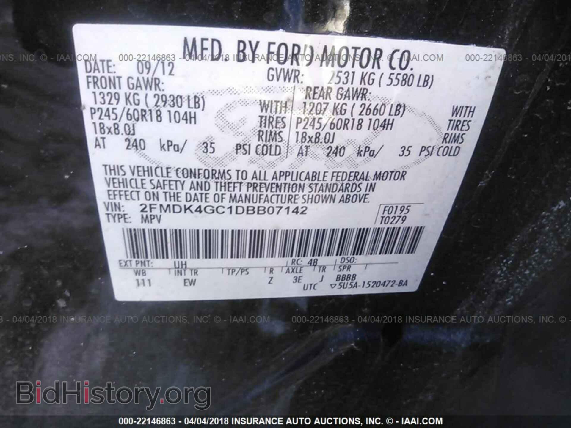 2013 Ford Edge - VIN: 2FMDK4GC1DBB07142 - Photo 9