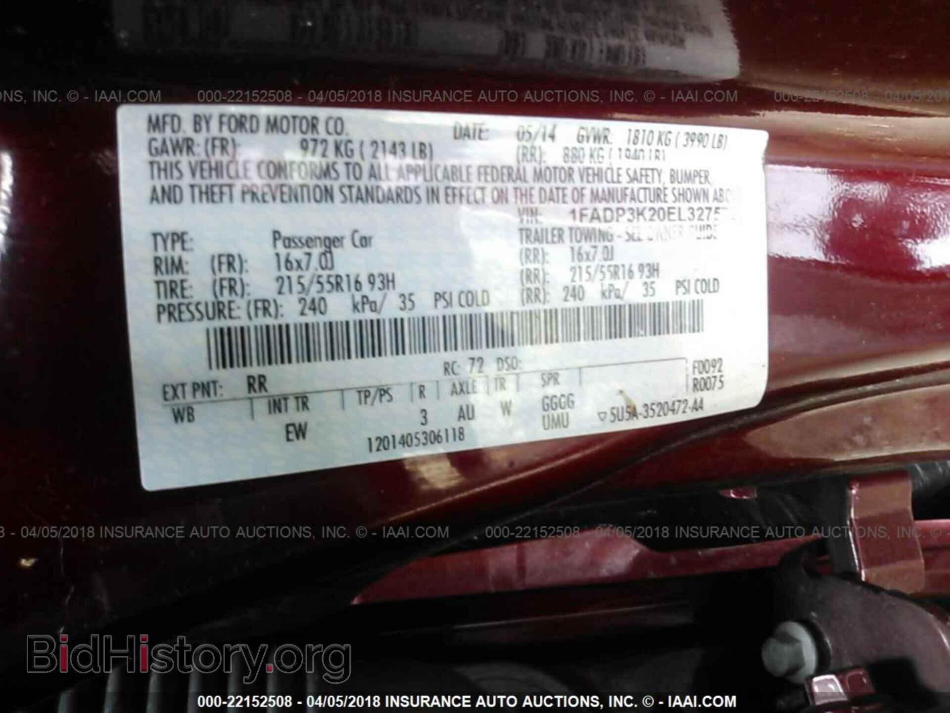 2014 Ford Focus - VIN: 1FADP3K20EL327572 - Фото 9