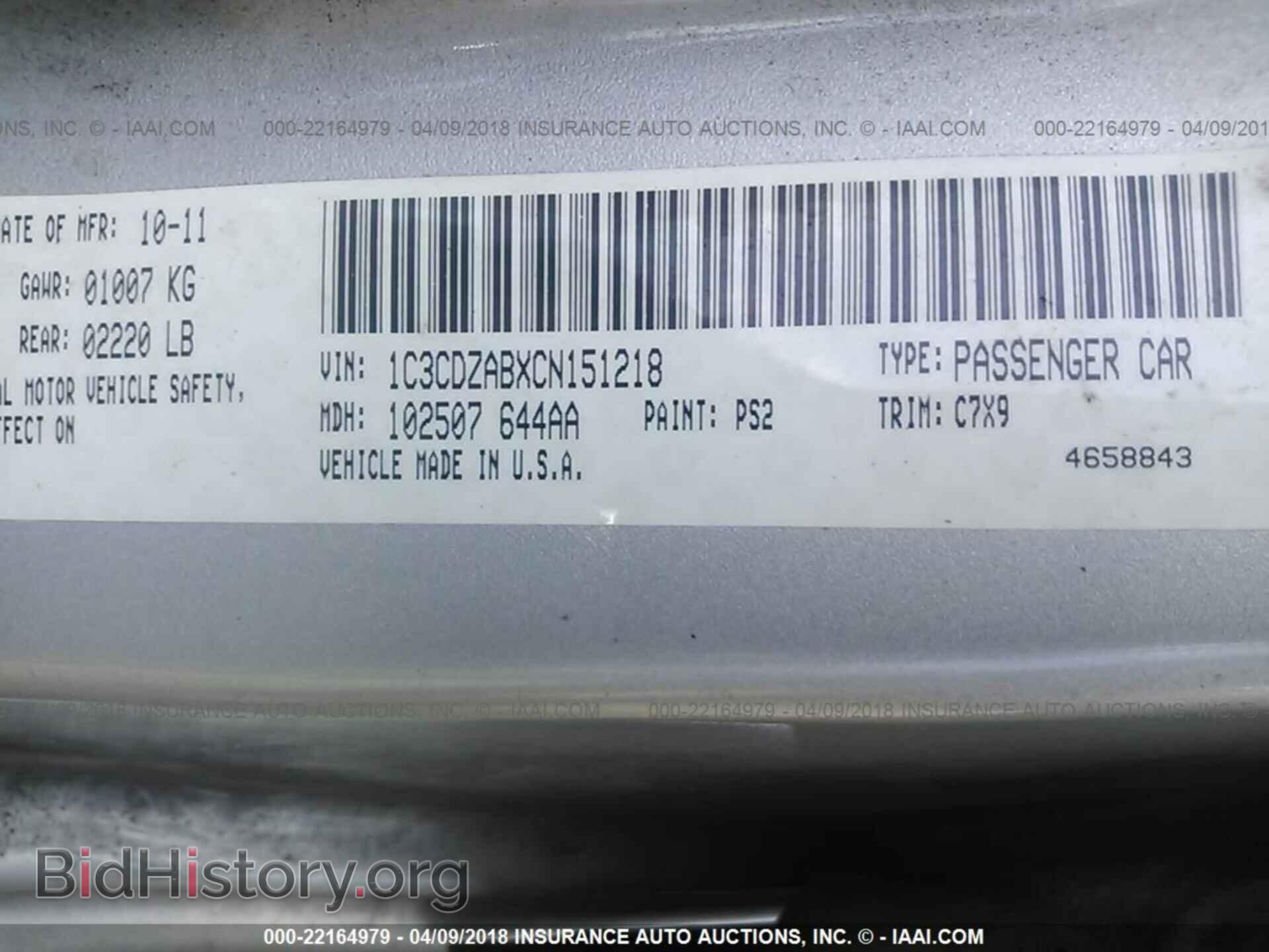 2012 Dodge Avenger - VIN: 1C3CDZABXCN151218 - Photo 9