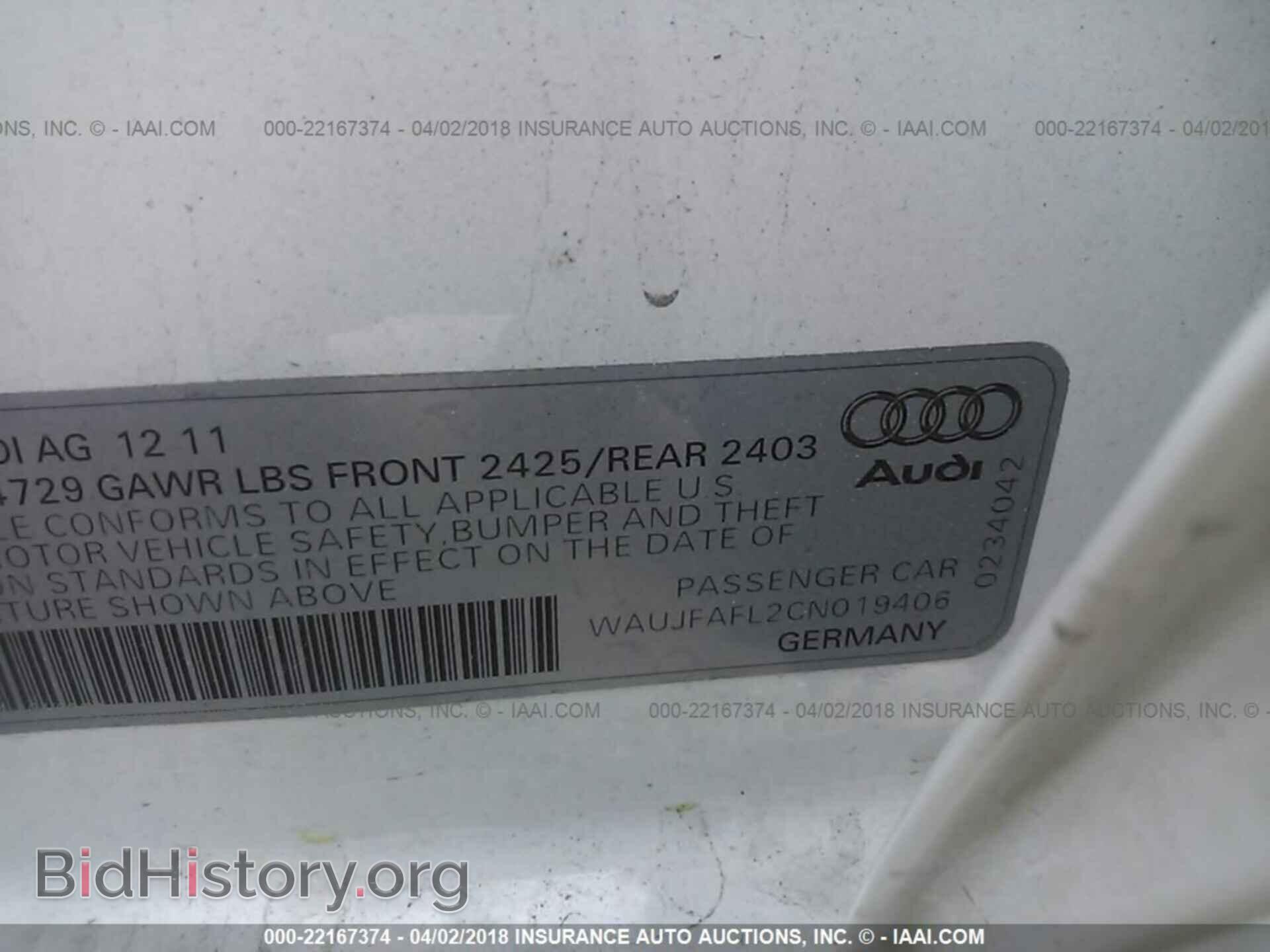 2012 Audi A4 - VIN: WAUJFAFL2CN019406 - Photo 9