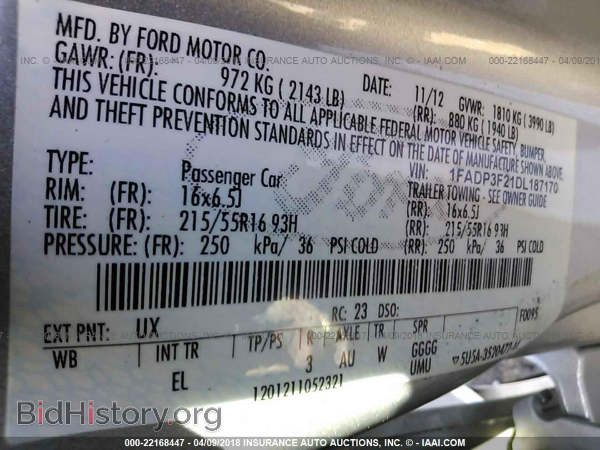 2013 Ford Focus - VIN: 1FADP3F21DL187170 - Фото 9