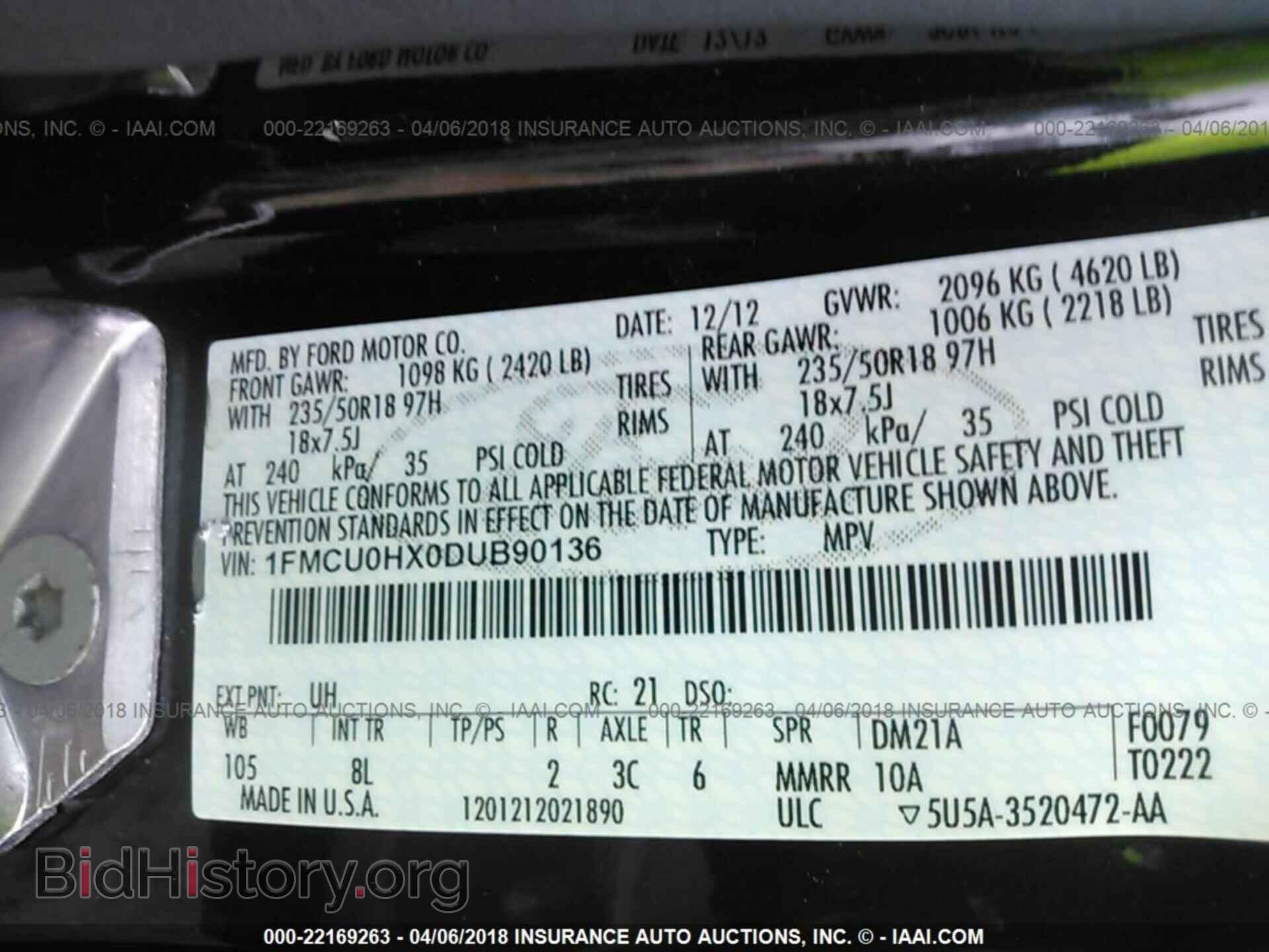 2013 Ford Escape - VIN: 1FMCU0HX0DUB90136 - Photo 9